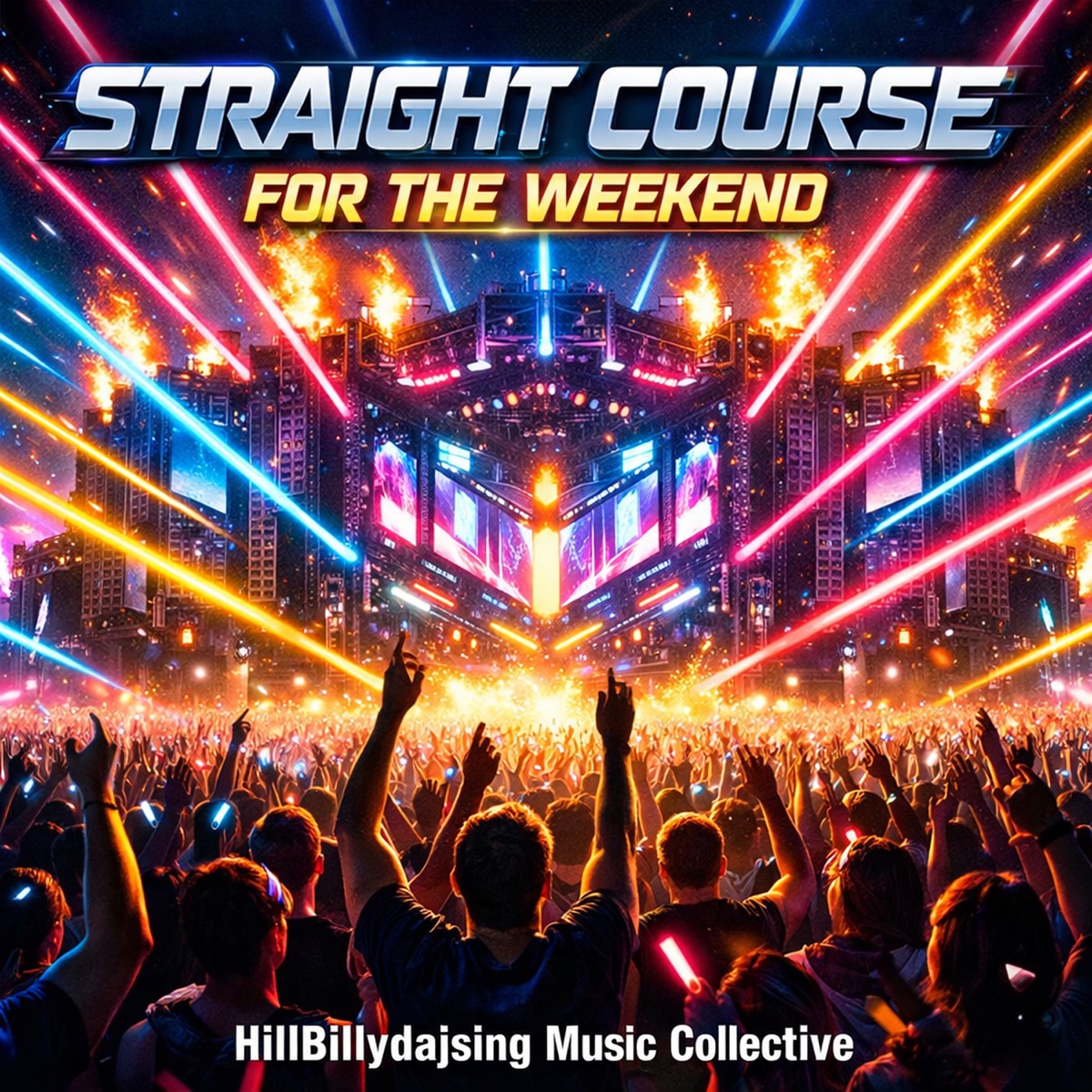 Straight Course for the Weekend - Single by HillBillydajsing Music Collective album cover