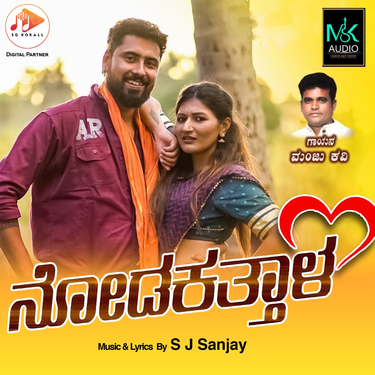 Nodakatthala - Single by S J Sanjay & Manju Kavi album cover