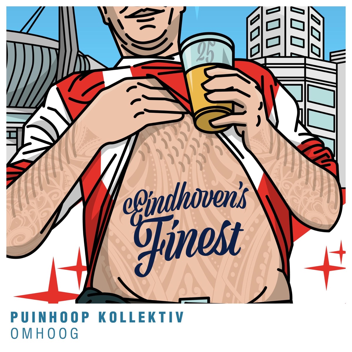 Omhoog - Single by EINDHOVEN'S FINEST & Puinhoop Kollektiv album cover