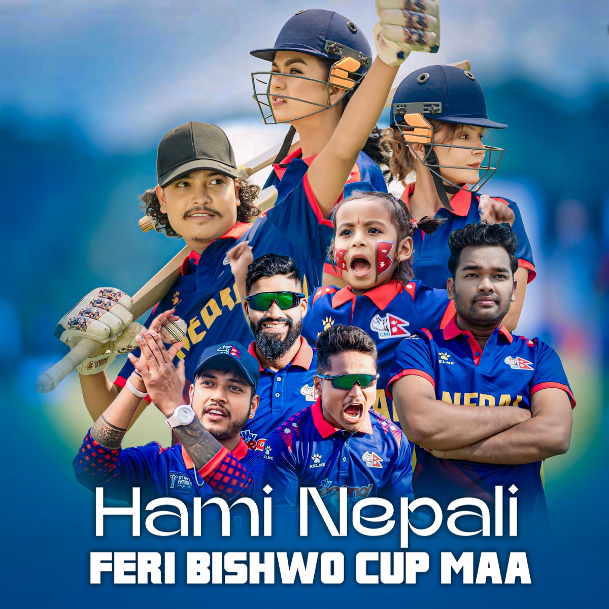 Hami Nepali Feri Bishwo Cup Maa (feat. Anita Chalaune) - Single by Tanka Timilsina album cover