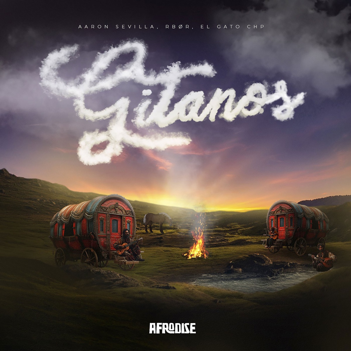 Gitanos (Radio Edit) - Single by Aaron Sevilla, RBØR & El Gato CHP album cover