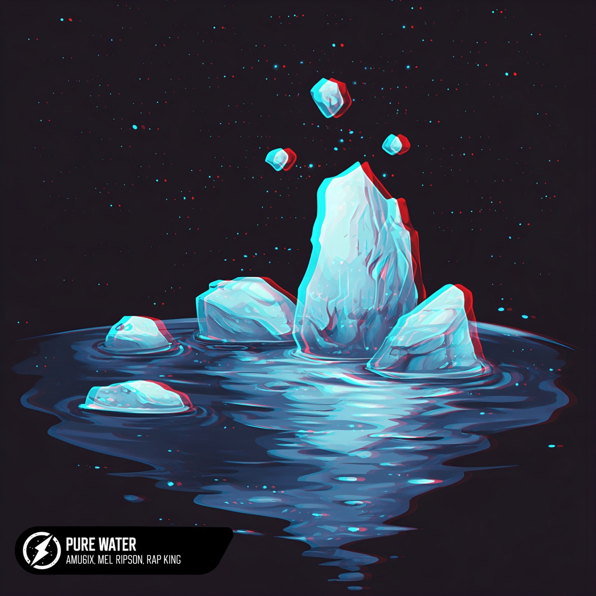 Pure Water - Single by AMU6iX, Mel Ripson & Rap King album cover