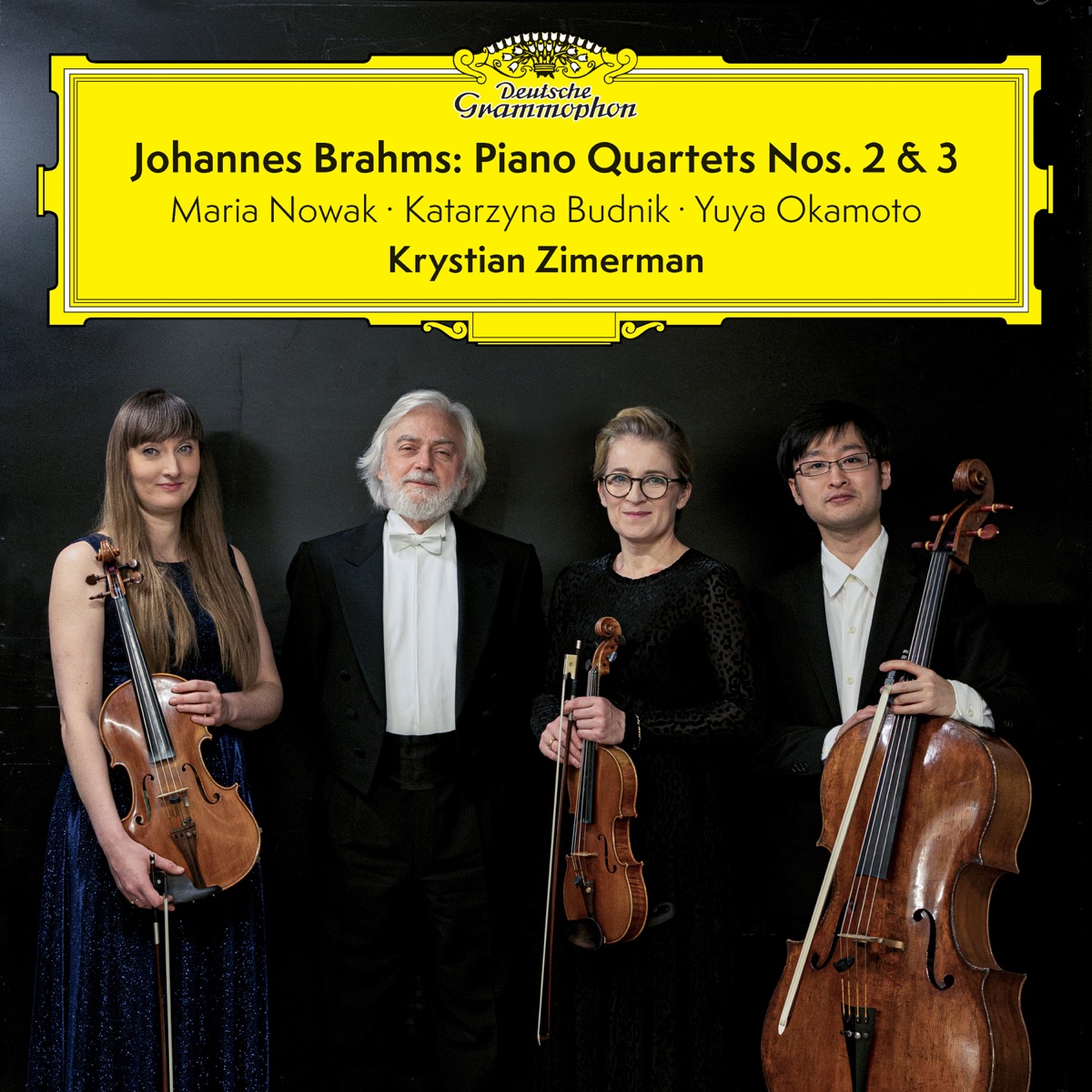 Brahms: Piano Quartets Nos. 2 & 3 by Krystian Zimerman, Maria Nowak, Katarzyna Budnik & Yuya Okamoto album cover
