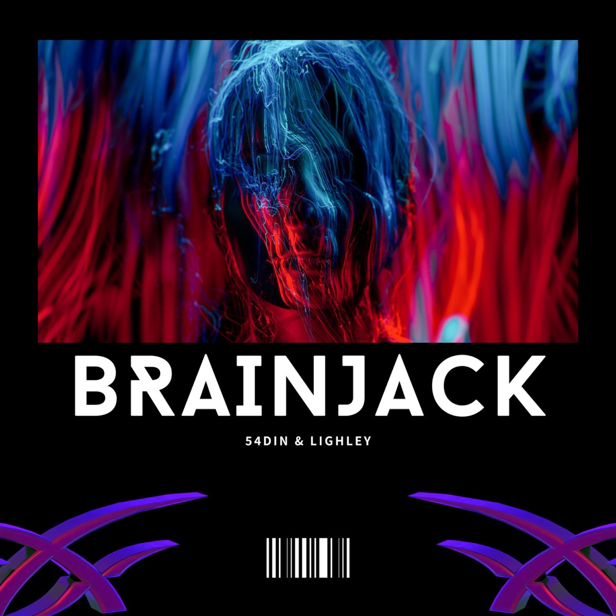 Brainjack (feat. 54DIN) - Single by LIGHLEY album cover