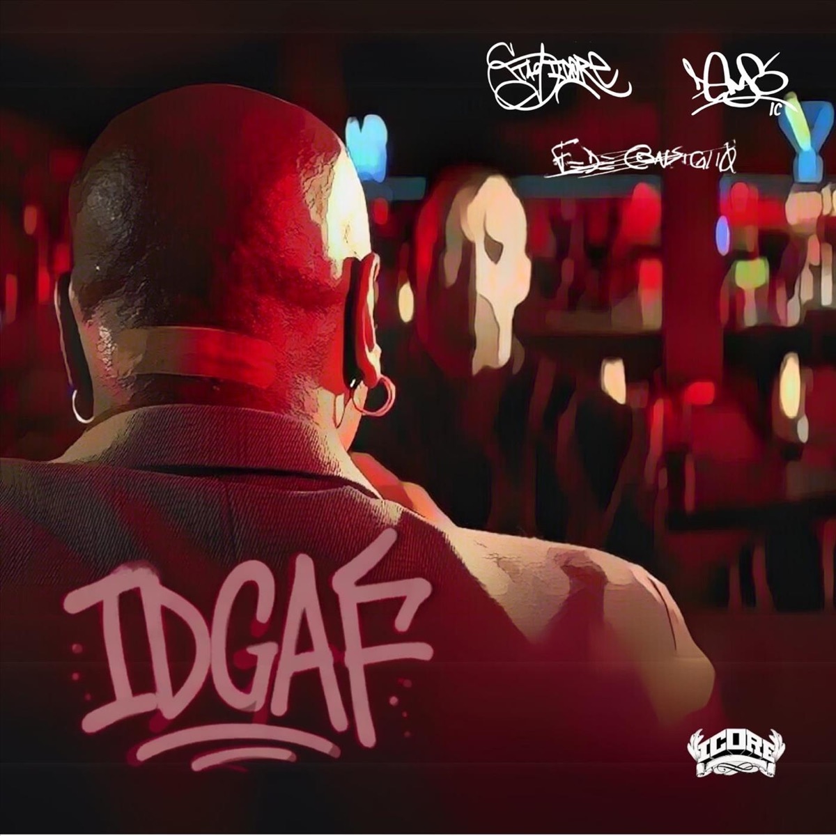 IDGAF (feat. Denso) - Single by Fede Consiglio & Stag Icore album cover