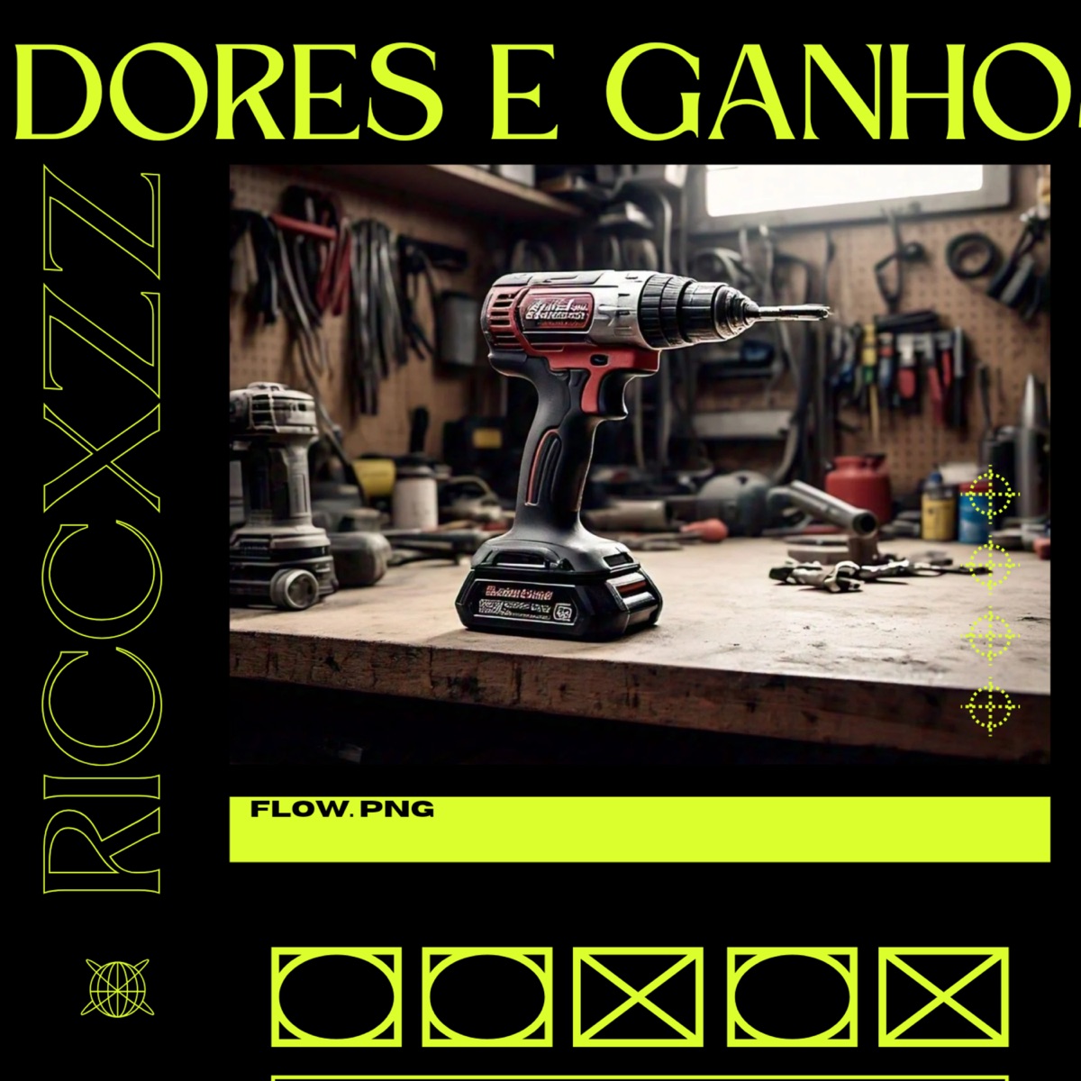 Dores e Ganhos - Single by Riccxzz album cover