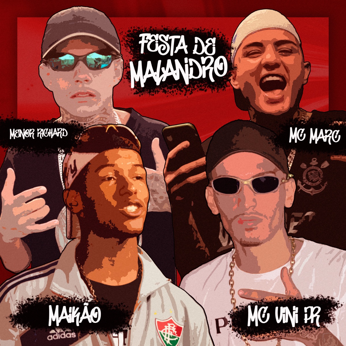 Festa de Malandro (feat. BDP NA CENA, Maikão & MC Vini PR) - Single by Mc Marc & Menor Richard album cover