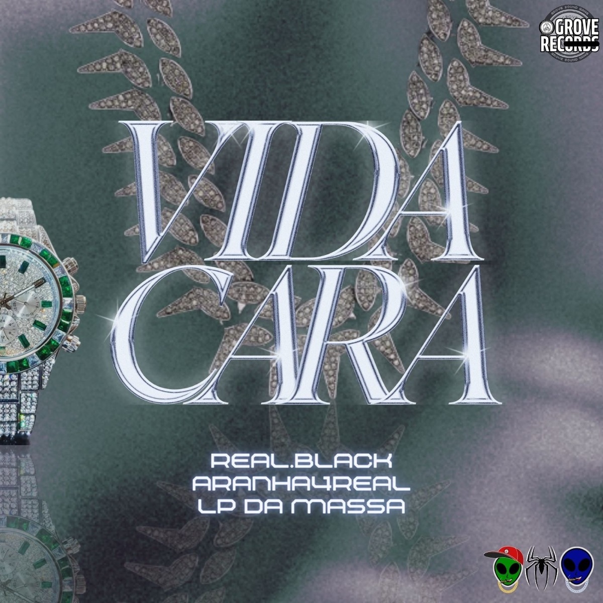 Vida Cara (feat. BLACKZIN & lipao mc) - Single by GROVE REC, Real.Black, Aranha4real & LP da massa album cover