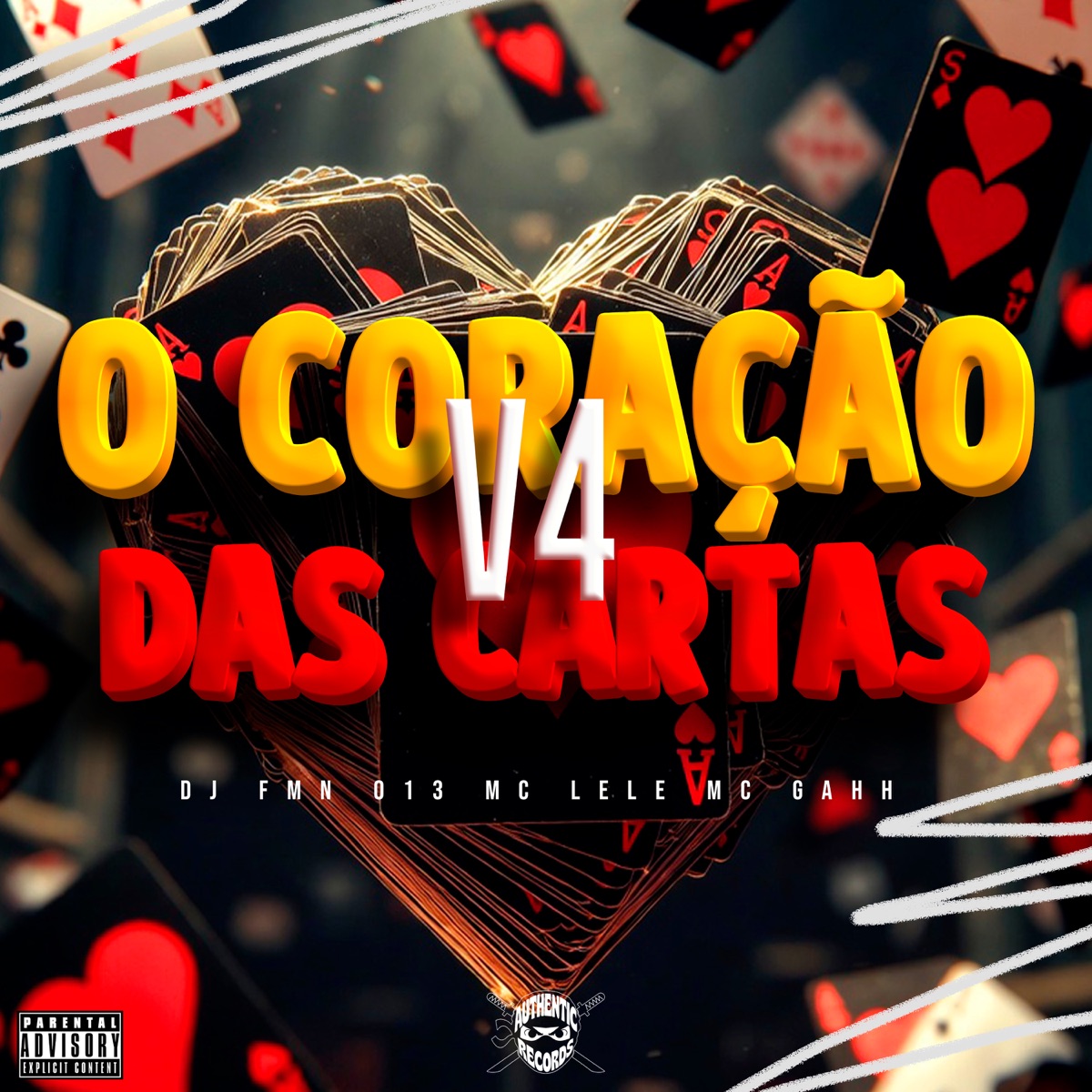 O Coração das Cartas V4 - Single by MC Lele & MC GAHH album cover