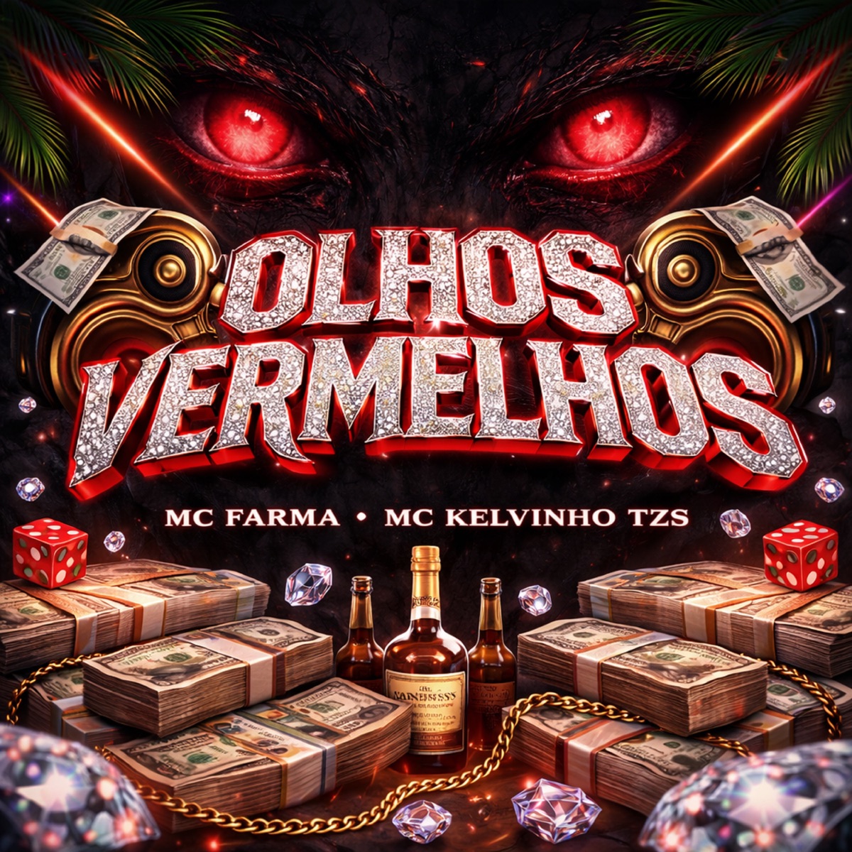 OLHOS VERMELHOS - Single by MC Farma Poeta & MC Kelvinho TZS album cover
