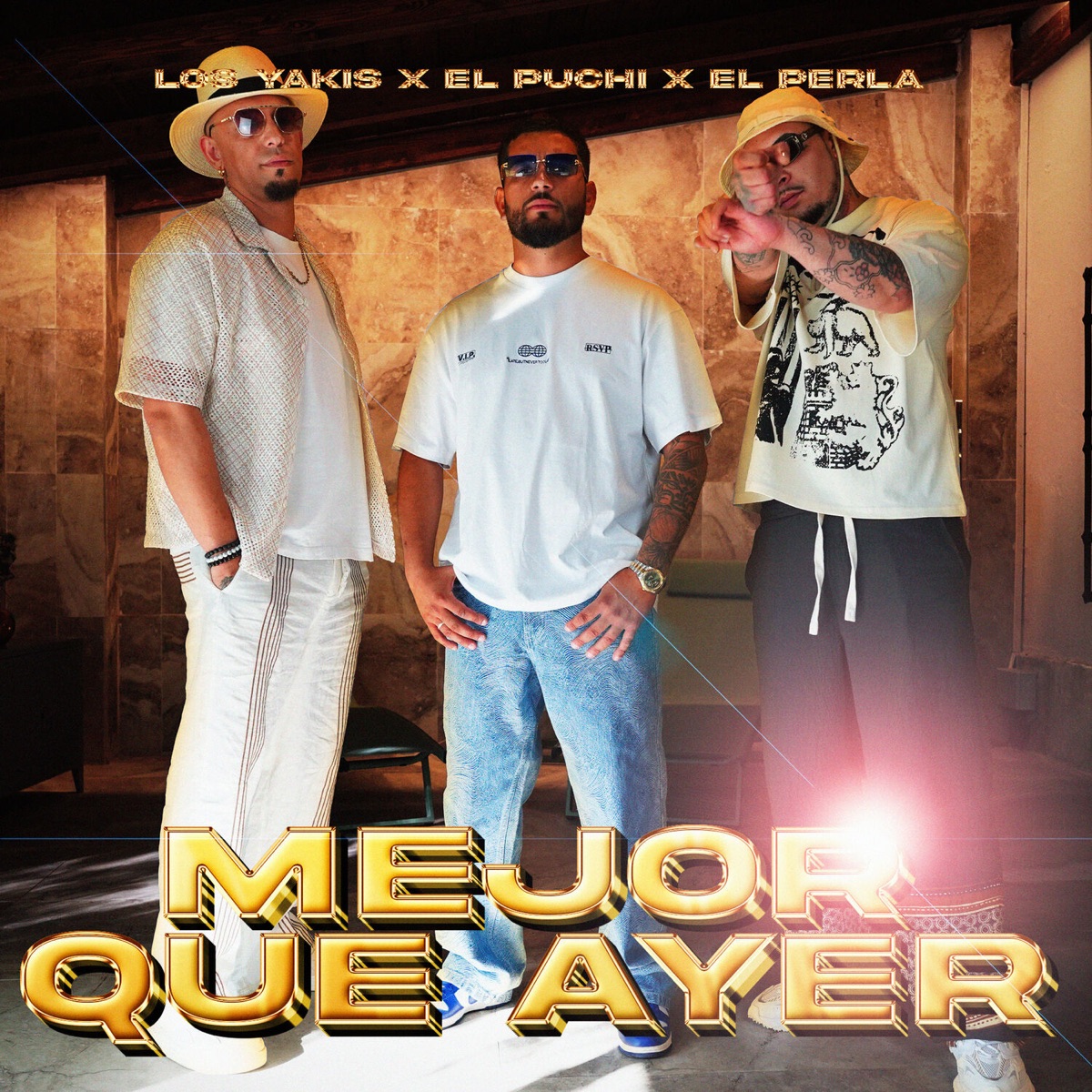 Mejor que ayer 2.0 - Single by El Puchi, El Perla & Dani de Los Yakis album cover
