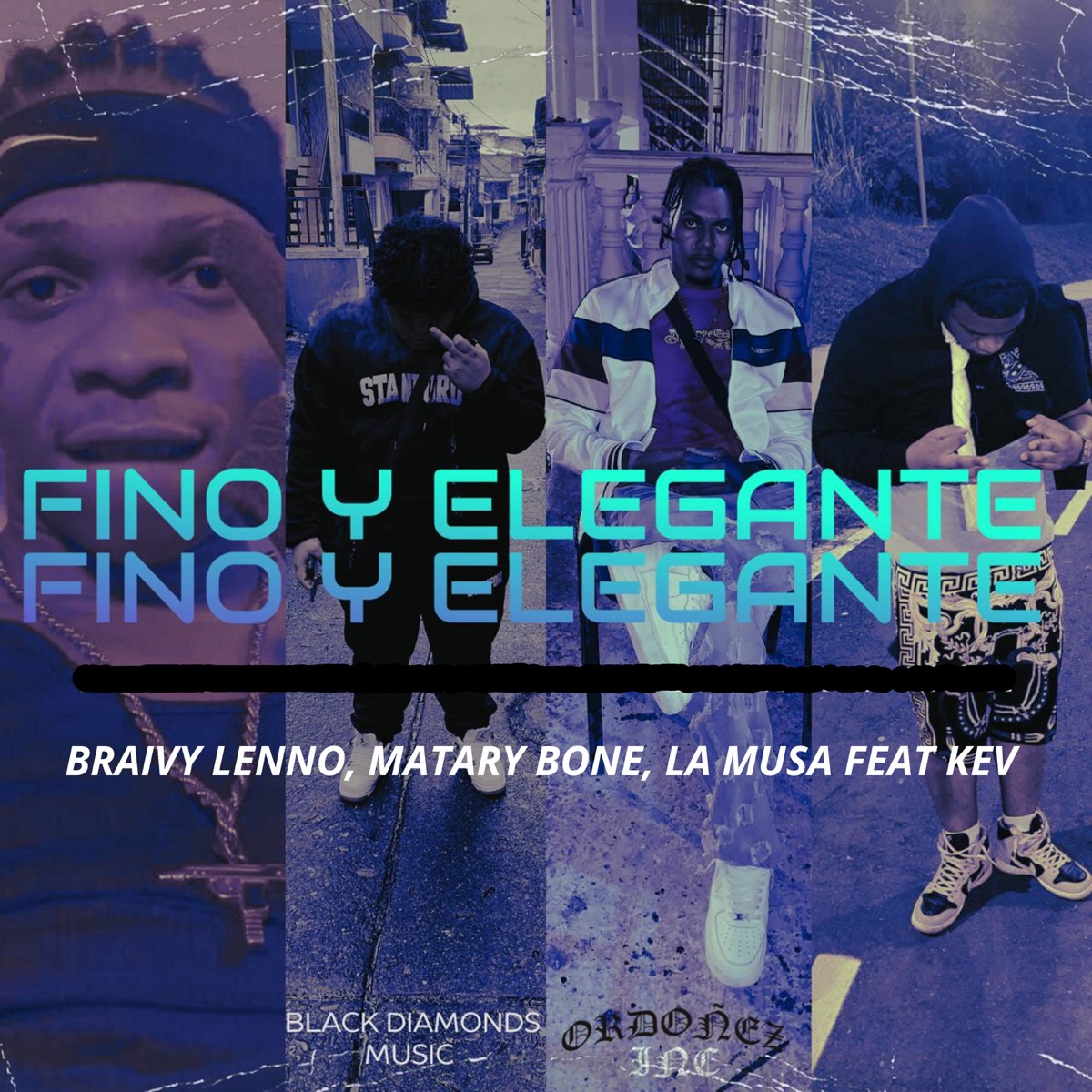 FINO Y ELEGANTE (feat. Kev) - Single by Braivy Lenno, Matary bone & La Musa album cover
