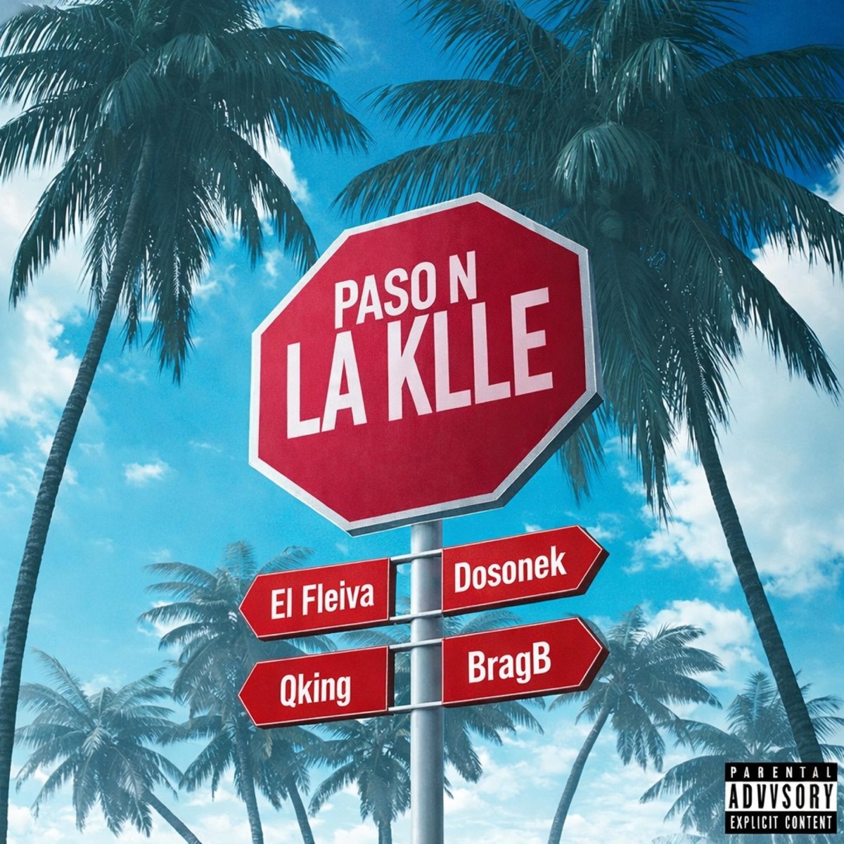 PASO N LA KLLE (feat. Dosonek, QKING & Bragb) - Single by CALDERON EL FLEIVA album cover