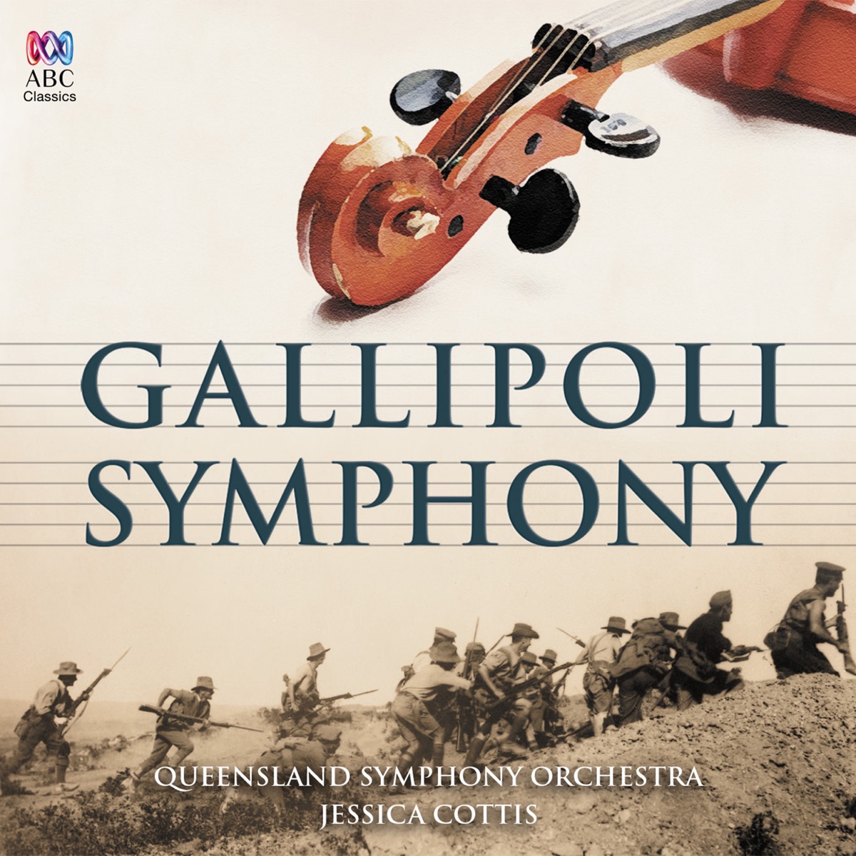 Gallipoli Symphony (Live) by The Queensland Symphony Orchestra & Jessica Cottis album cover