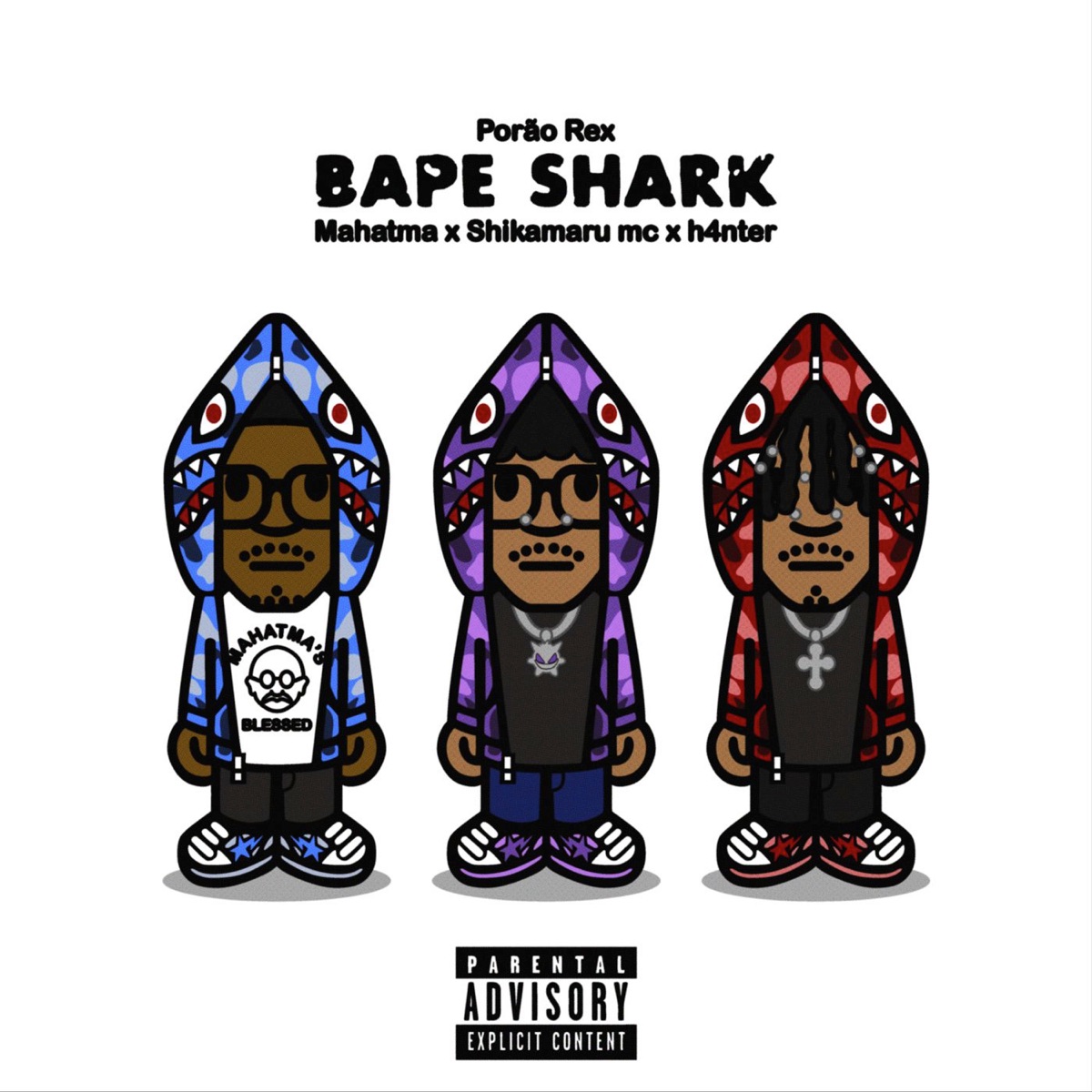 Bape Shark - Single by Porão Rex, Mahatma, SHIKAMARU MC & h4nter album cover