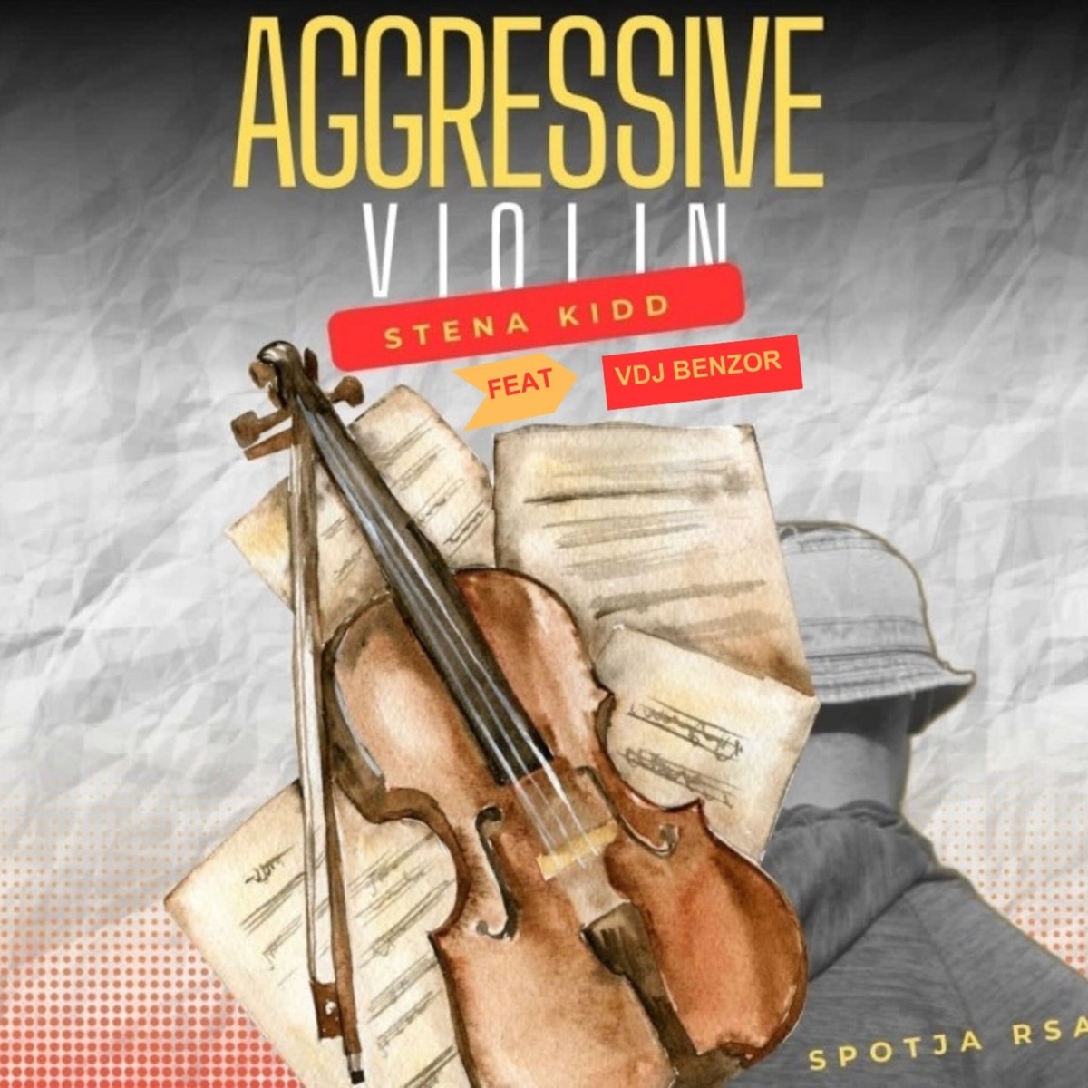 Aggressive Violin (feat. Vdj Benzor) - Single by Stena kidd album cover