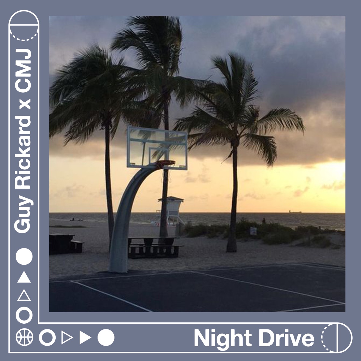 Night Drive - Single by Guy Rickard & CMJ album cover