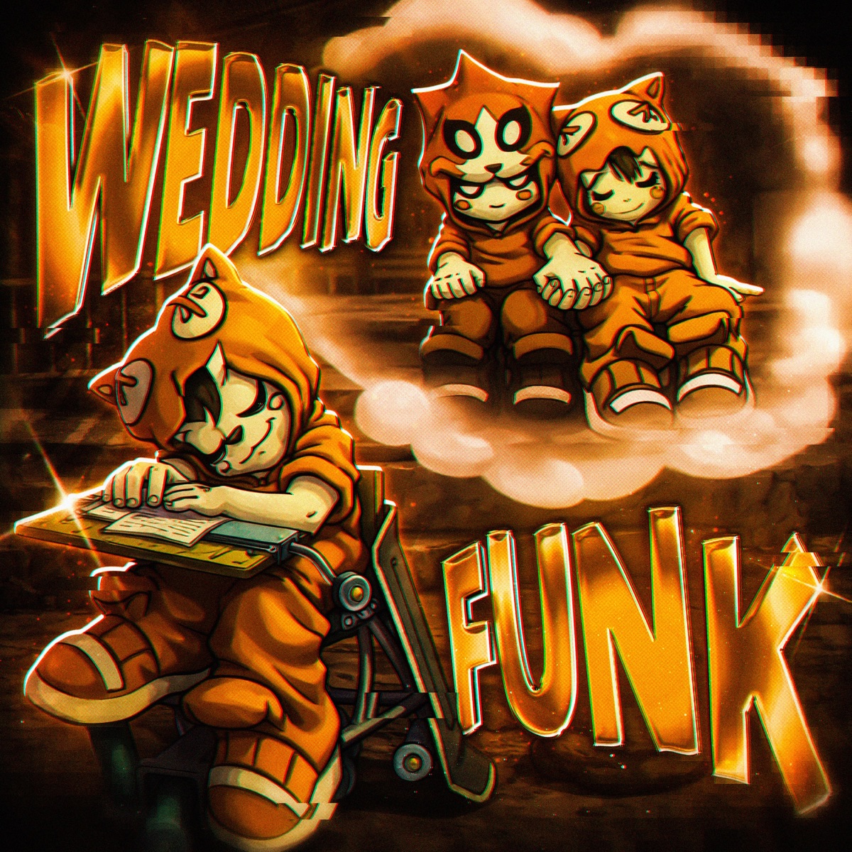 WEDDING FUNK - EP by Rushex, CREESHH & CXPTAINKID album cover