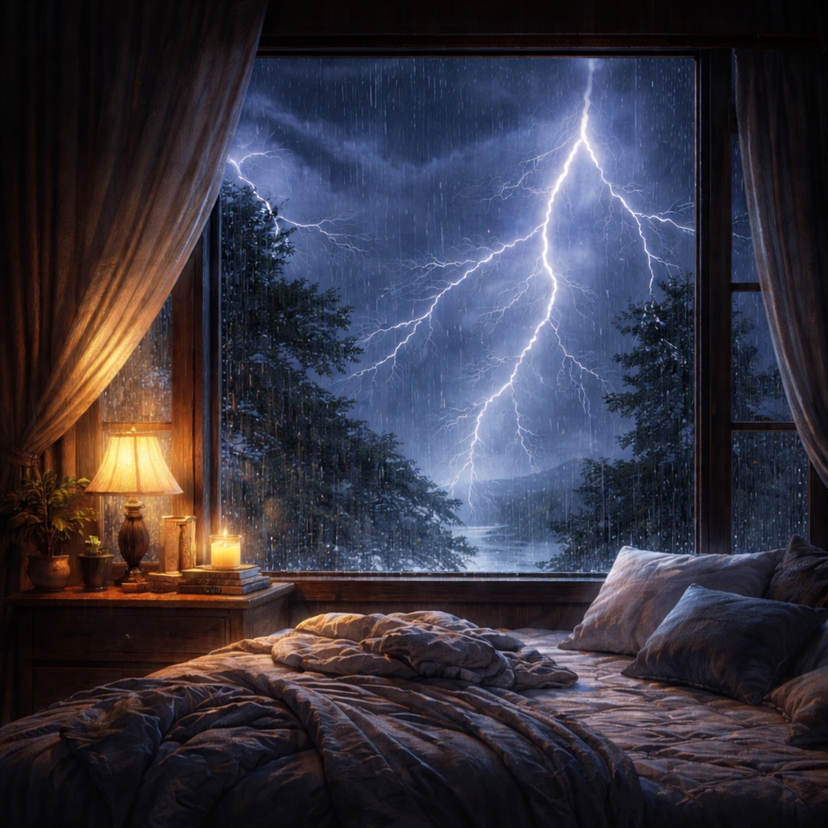 Thunderstorms For Sleep by SleepTherapy album cover artwork