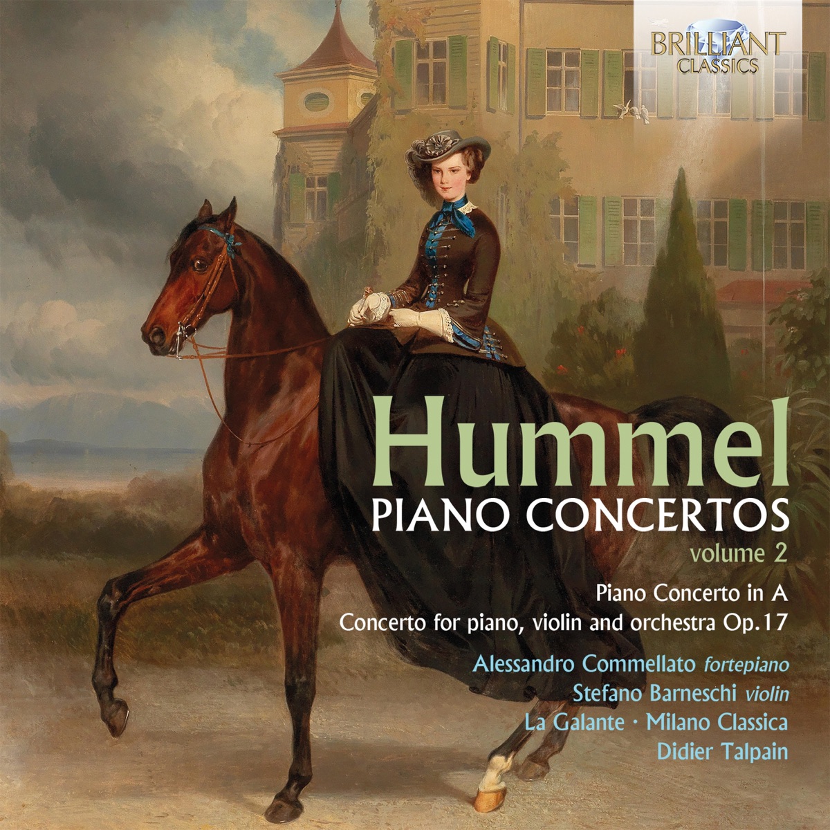 Hummel: Piano Concertos, Vol. 2 by Didier Talpain, Stefano Barneschi & Alessandro Commellato album cover
