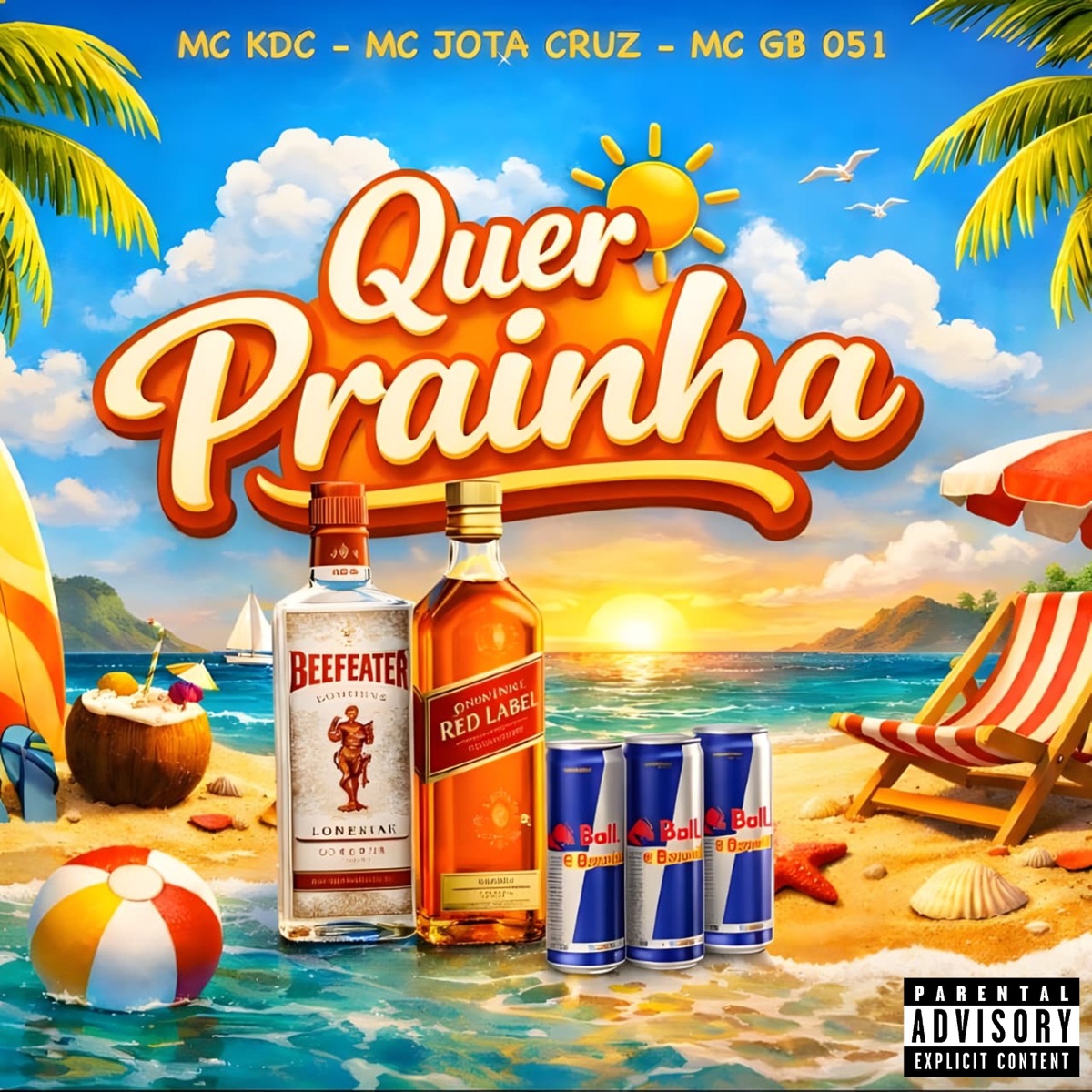 Quer Prainha - Single by Mc Gb 051, Mc Kdc & MC Jota Cruz album cover