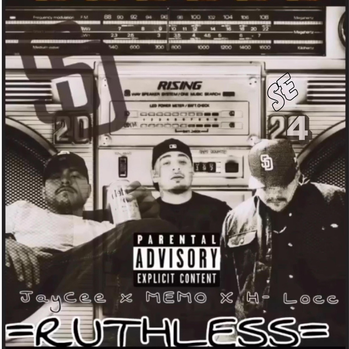 RUTHLESS (feat. M3mo & JayCee_619) - Single by HLocc album cover