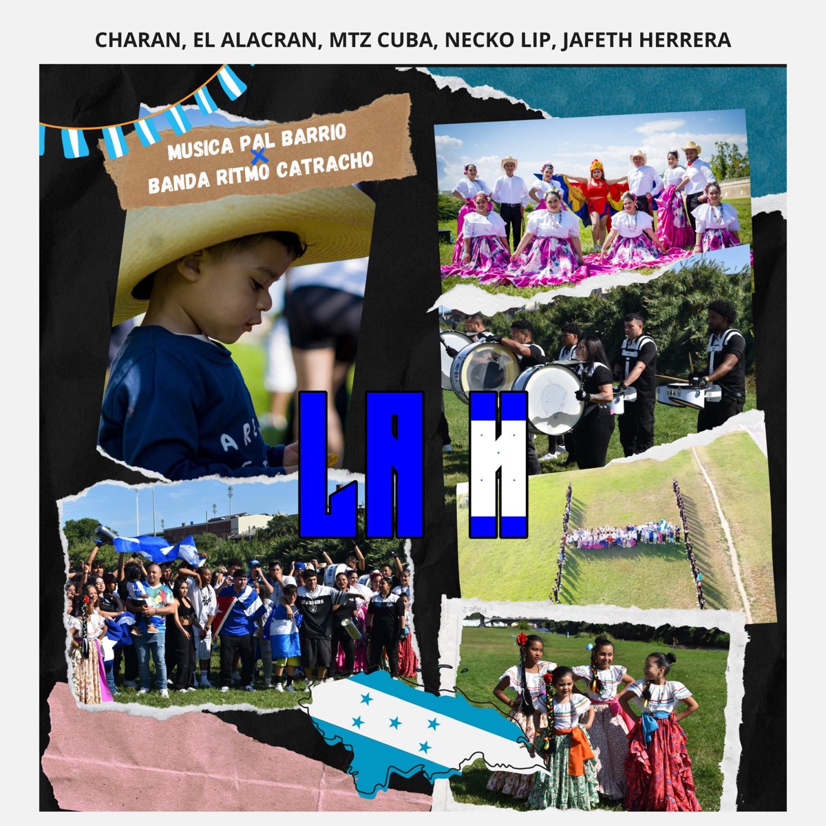 La H (feat. MTZ Cuba, Necko Lip & JAFETH HERRERA) - Single by MUSICA PAL BARRIO, EL ALACRAN & CHARAN album cover