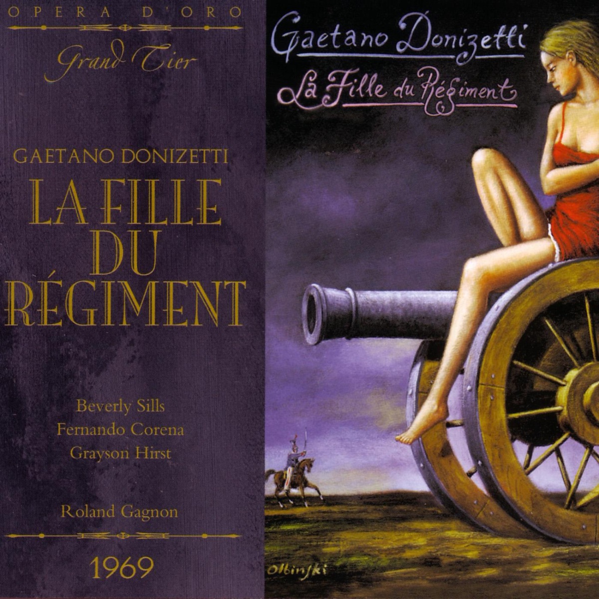 Donizetti: La Fille du Régiment by Beverly Sills & Roland Gagnon album cover