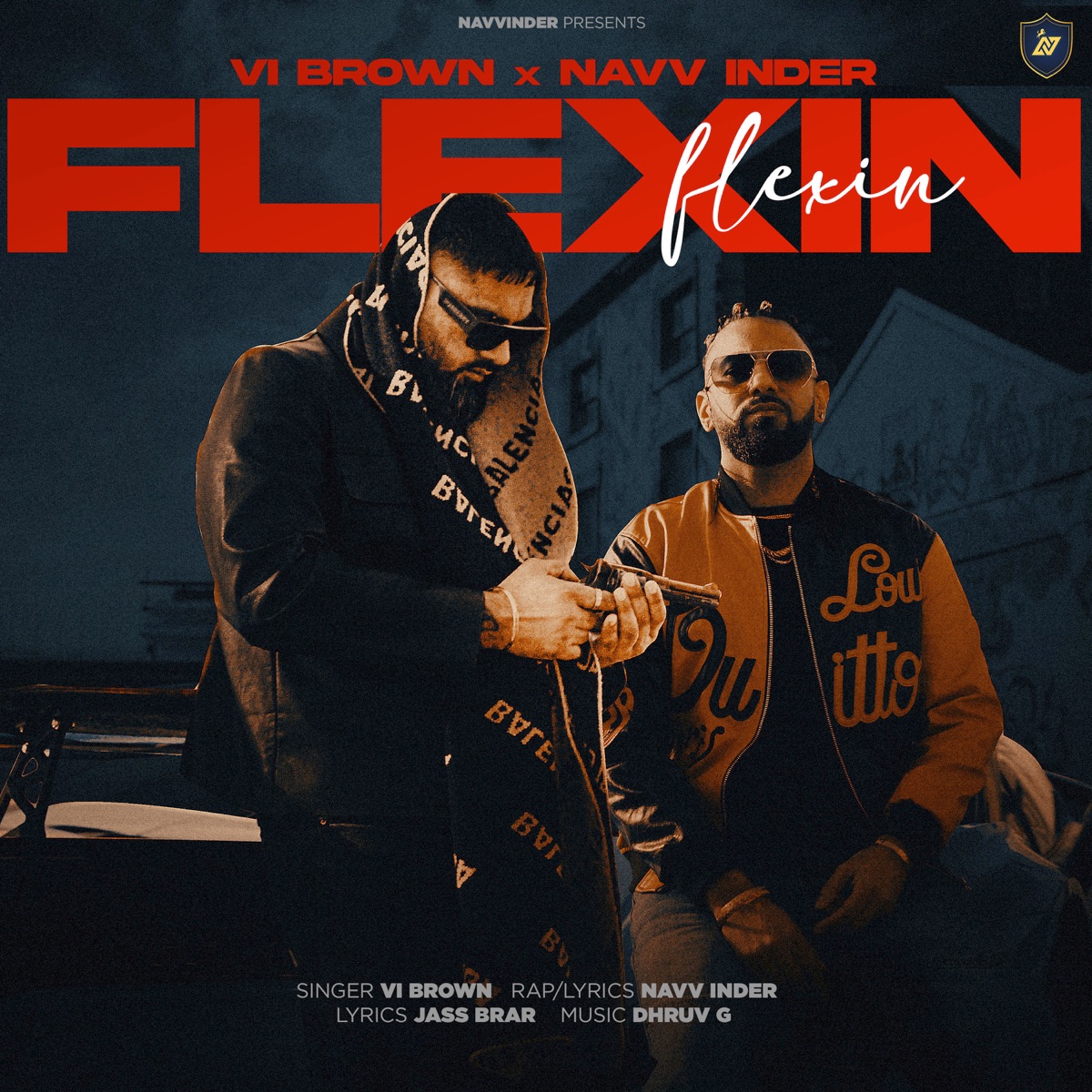 Flexin - Single by Vi Brown, Navv Inder & Dhruv G album cover
