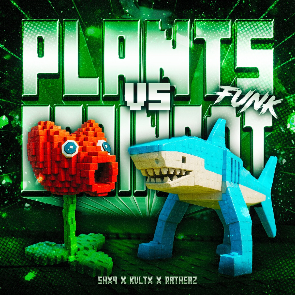 PLANTS VS BRAINROT FUNK - EP by SHX4, KVLTX & Artherz album cover
