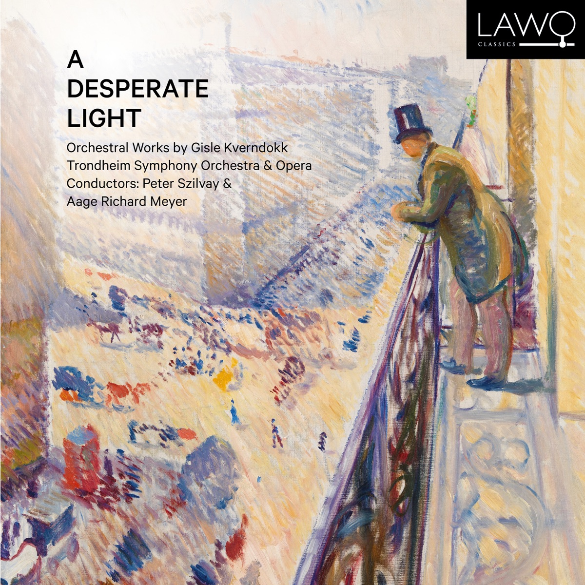A Desperate Light: Orchestral Works by Gisle Kverndokk by Peter Szilvay, Aage Richard Meyer & Trondheim Symphony Orchestra album cover