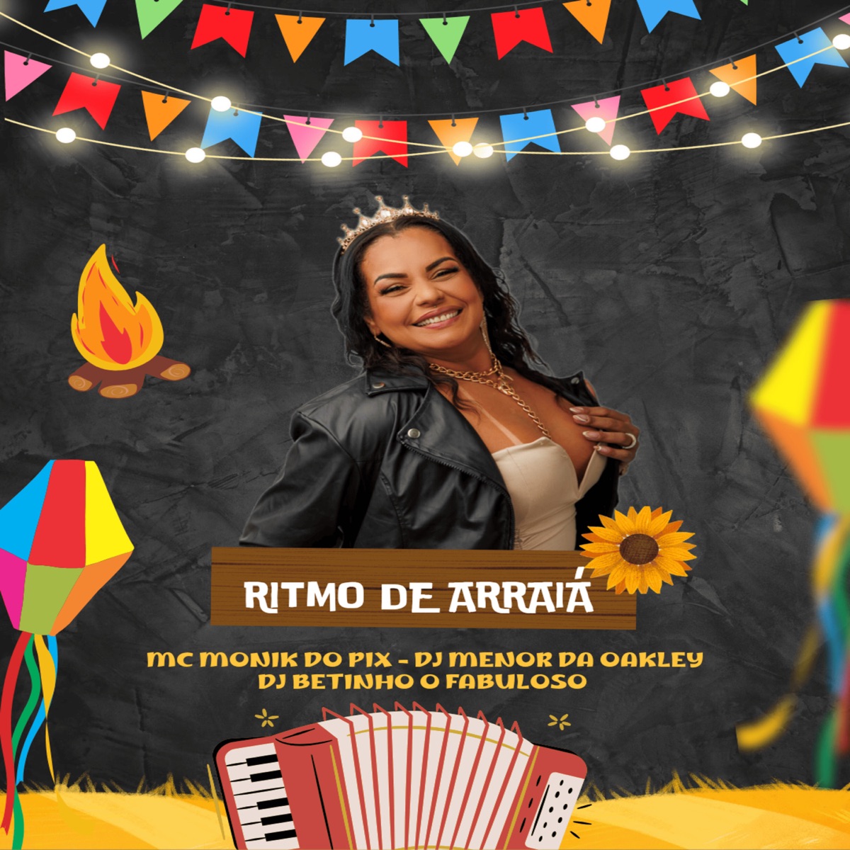 Ritmo de Arraia - Single by Mc Monik do pix, DJ MENOR DA OAKLEY & DJ BETINHO O FABULOSO album cover