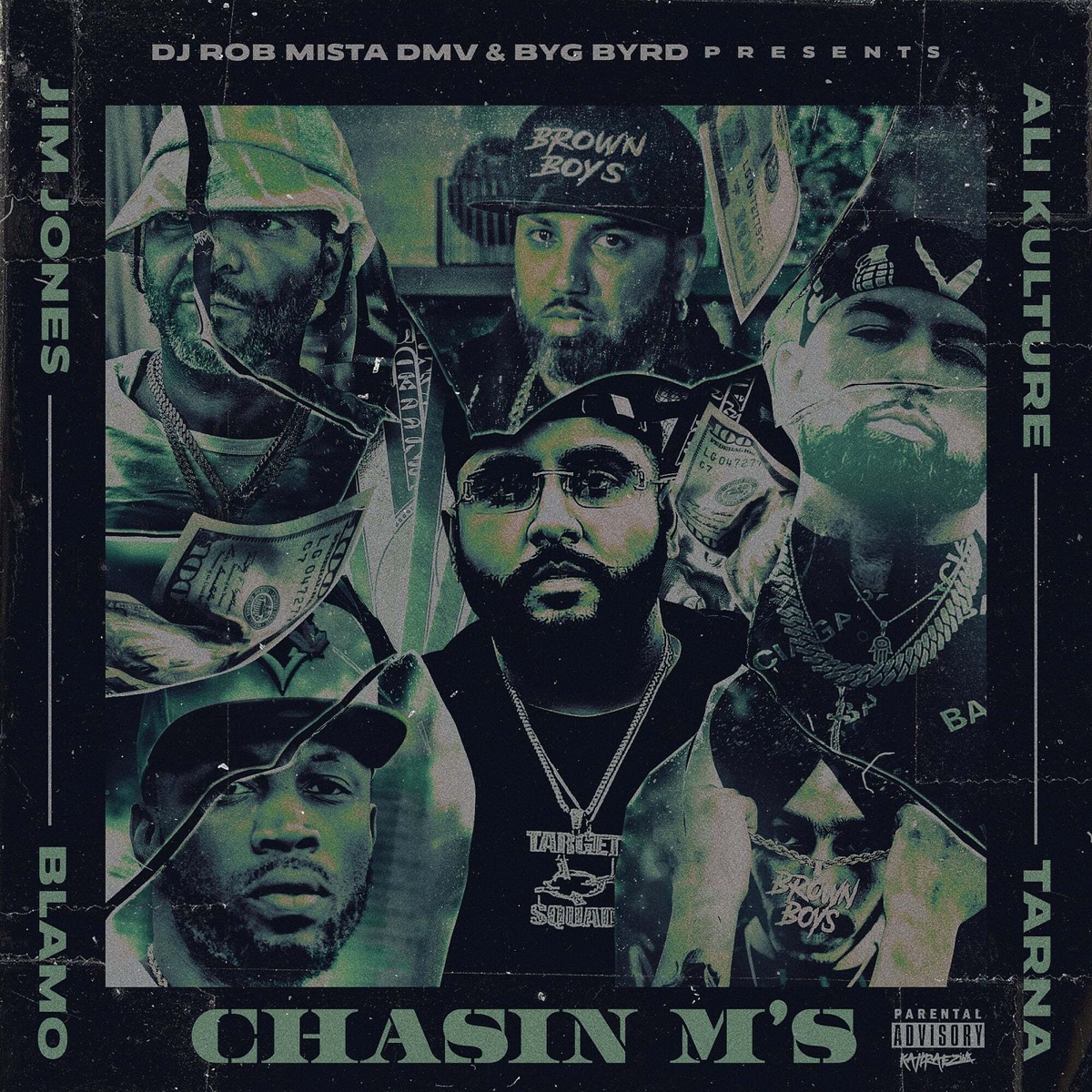 Chasin M's (feat. Tarna, Blamo & DJ Rob Mista Dmv) - Single by Ali Kulture, Jim Jones & Byg Byrd album cover