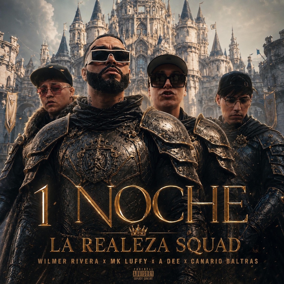 1 NOCHE (feat. MK LUFI, A Dee & Canario Baltras) - Single by Wilmer Rivera album cover