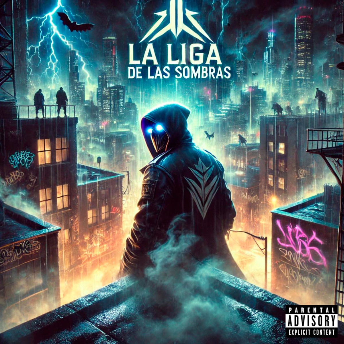La Liga de las Sombras (feat. El Bruto Chr & Matiah Chinaski) - Single by El Sicario & DJAUDAS album cover