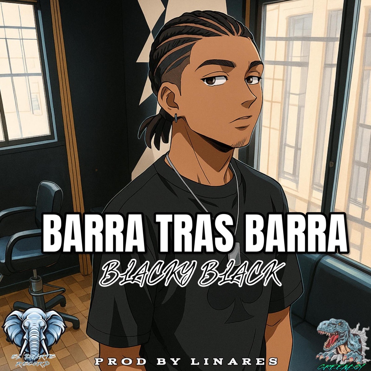 Barra Tras Barra - Single by Blacky Black & Linares El De Lo Colore album cover
