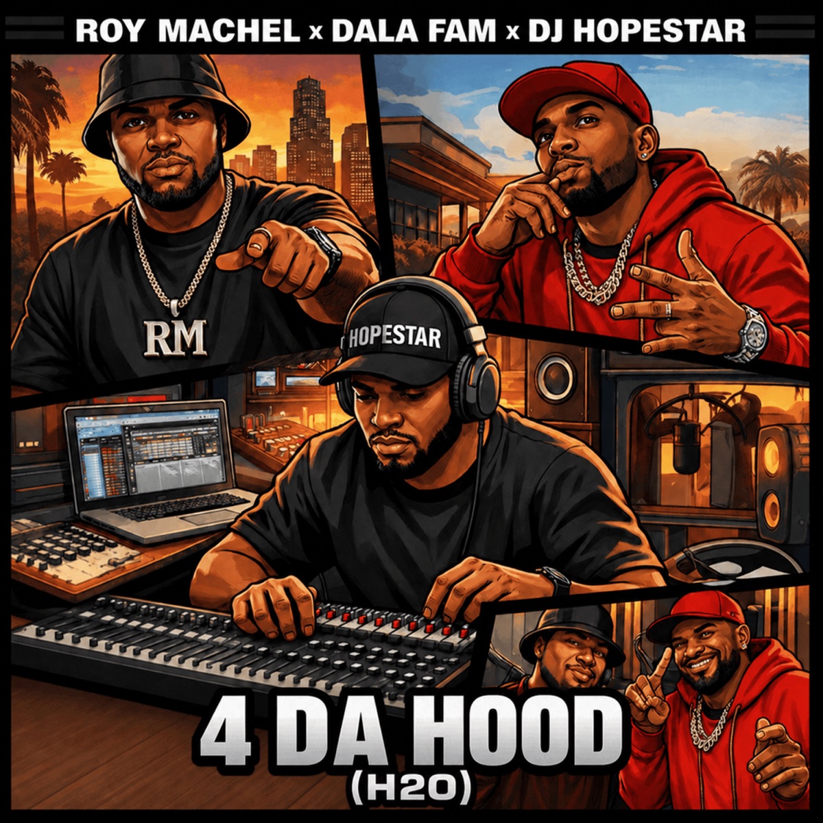4 Da Hood (H2O) - Single by Roy Machel, Dala Fam & DJ Hopestar album cover