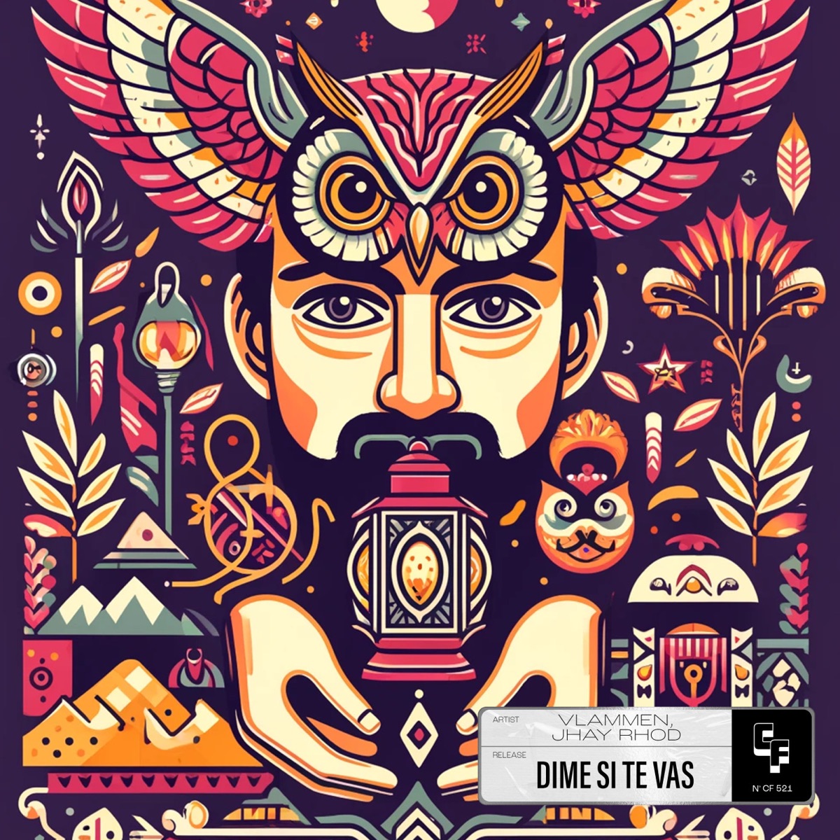Dime Si Te Vas - Single by Vlammen & JHAY RHOD album cover