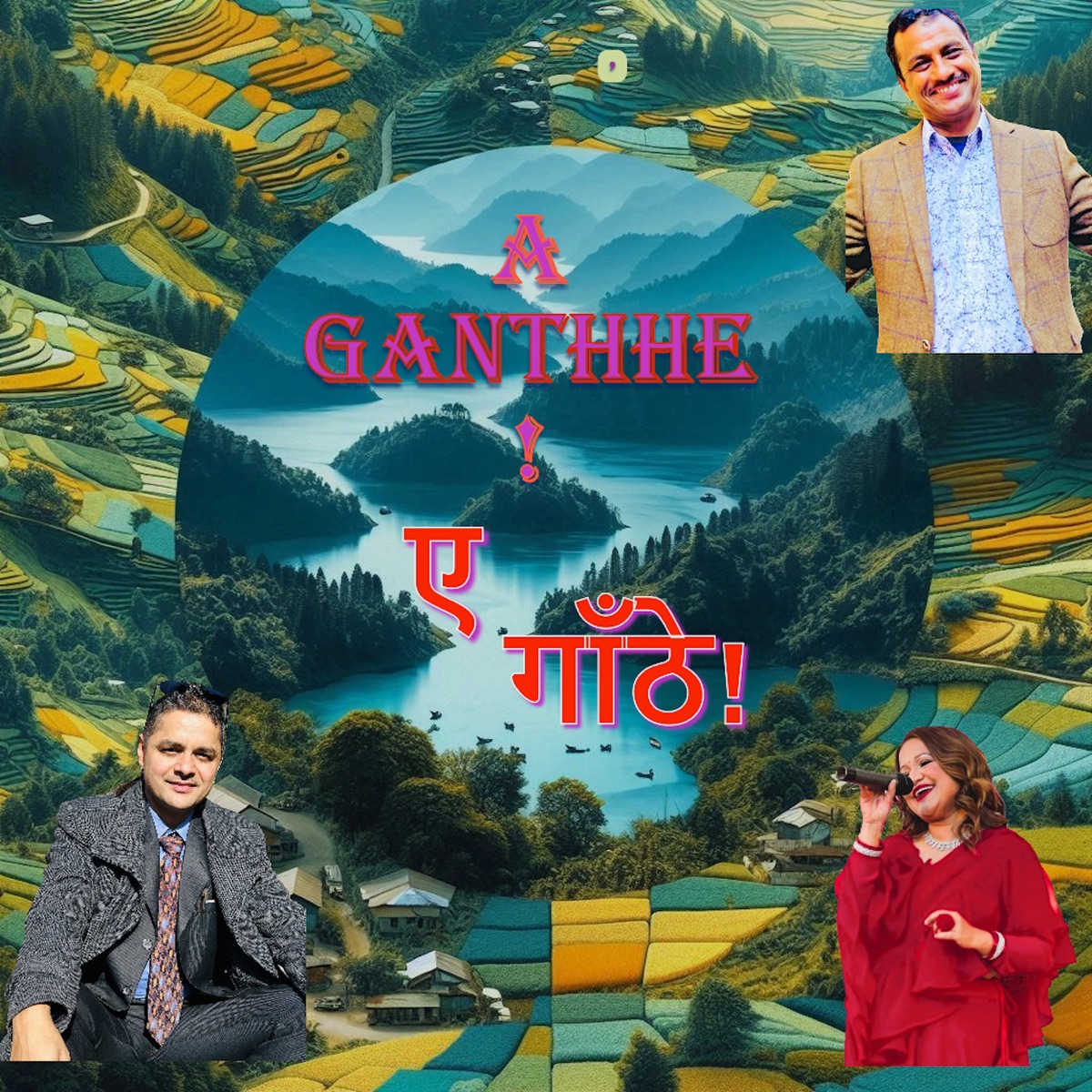A Ganthe ! (feat. Sindhu Malla) - EP by Govinda Tiwari Dhruba & Nabaraj Ghorasaini album cover