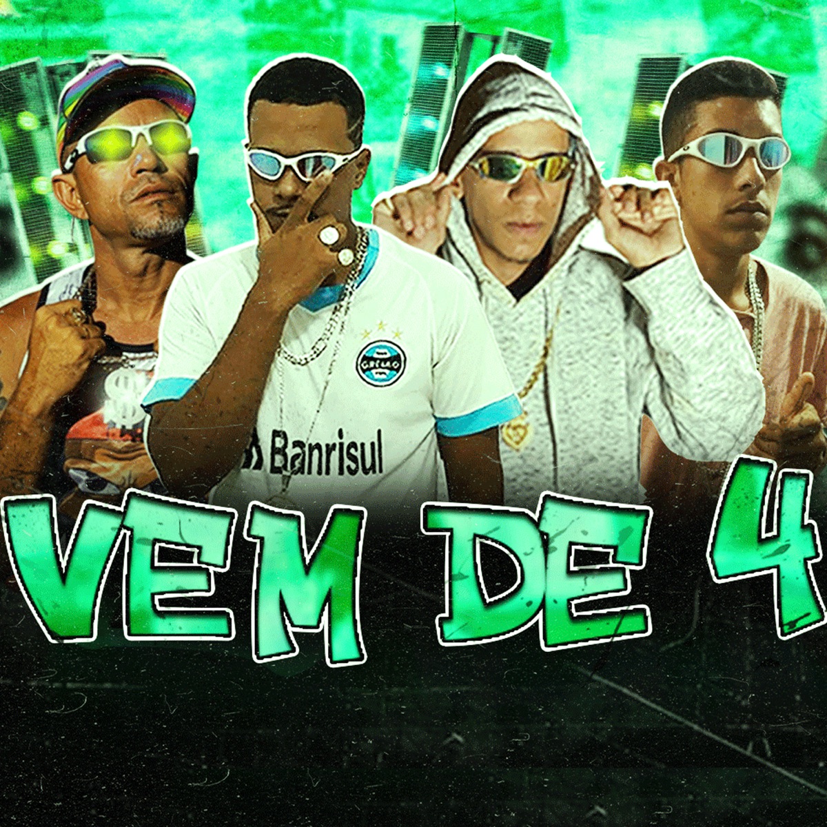 Vem de 4 (feat. Eo Arthuzinho Acelerado) - Single by Brisa081, JwsNoBeat081 & Ricardo Cabaré album cover
