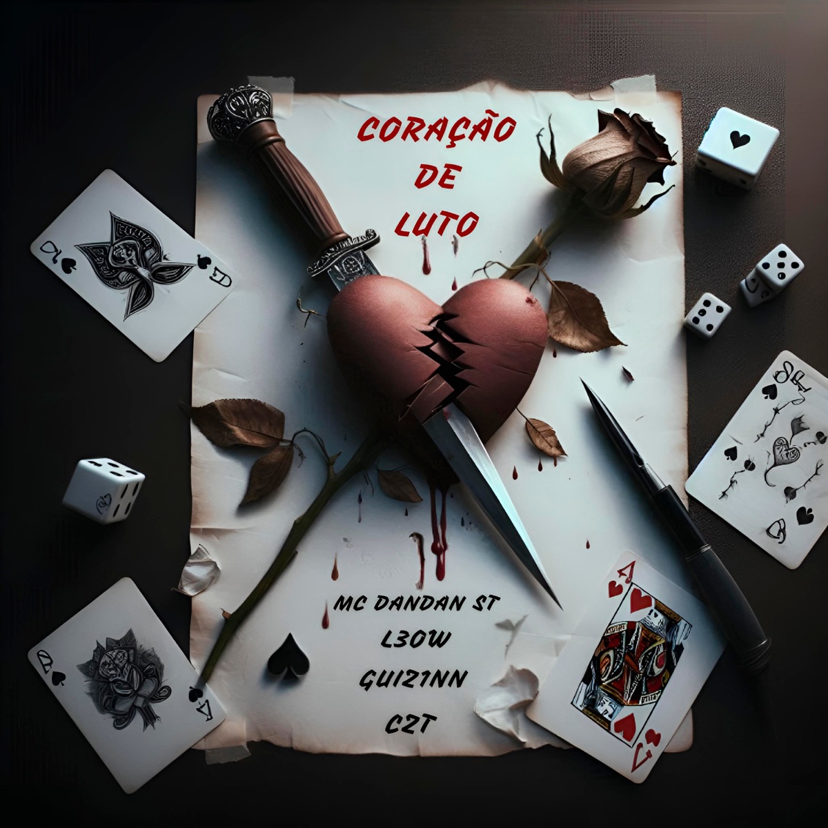 Coração de Luto (feat. CZT) - Single by MC dandan st, L3OW & GUIZ1NN album cover