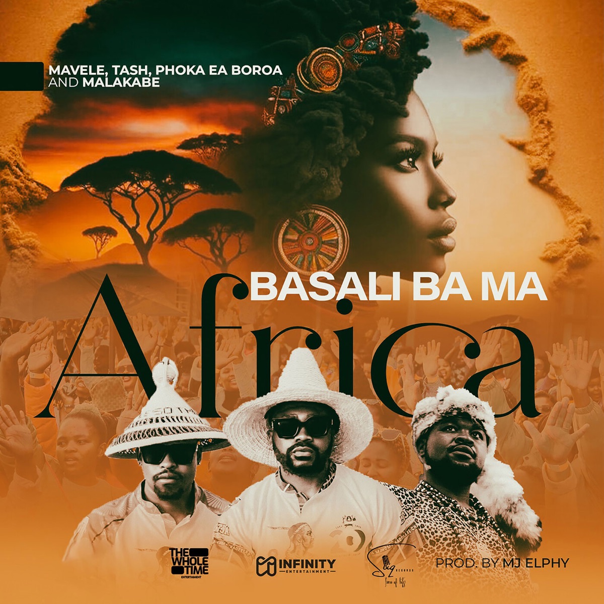 Basali Ba Ma Africa - Single by Mavele, Phoka Ea Boroa, Tash & Malakabe album cover