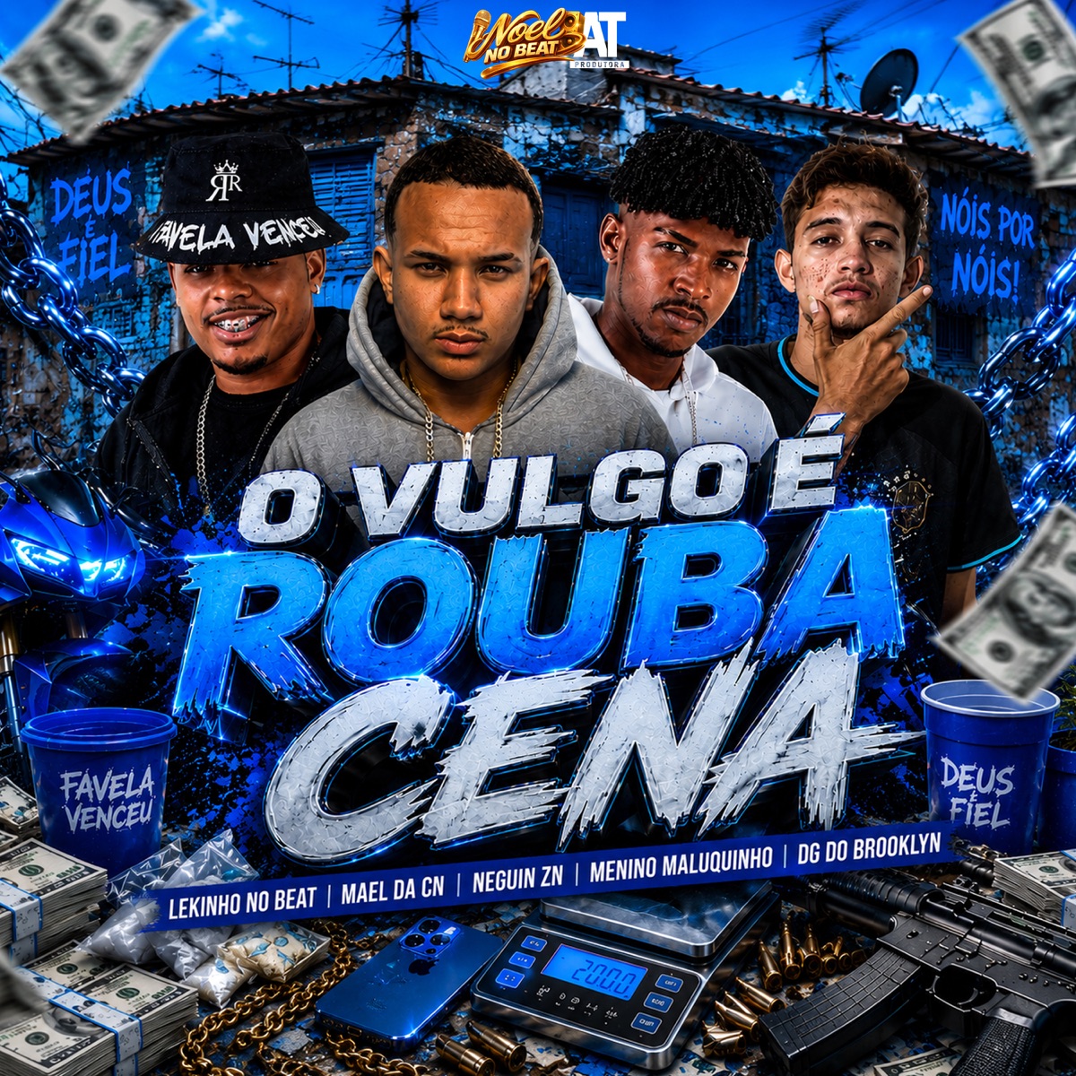 O Vulgo É Rouba Cena (feat. DG DO BROOKLYN) - Single by Mael da CN, Lekinho no Beat, Menino Maluquinho & Neguin ZN album cover