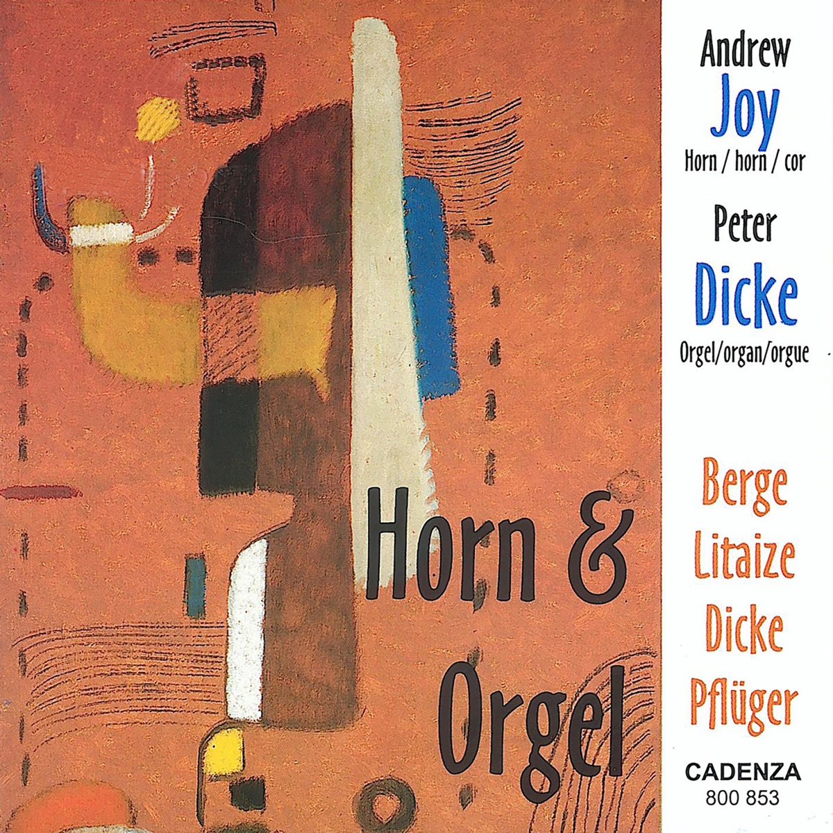 Horn & Organ by Andrew Joy & Peter Dicke album cover
