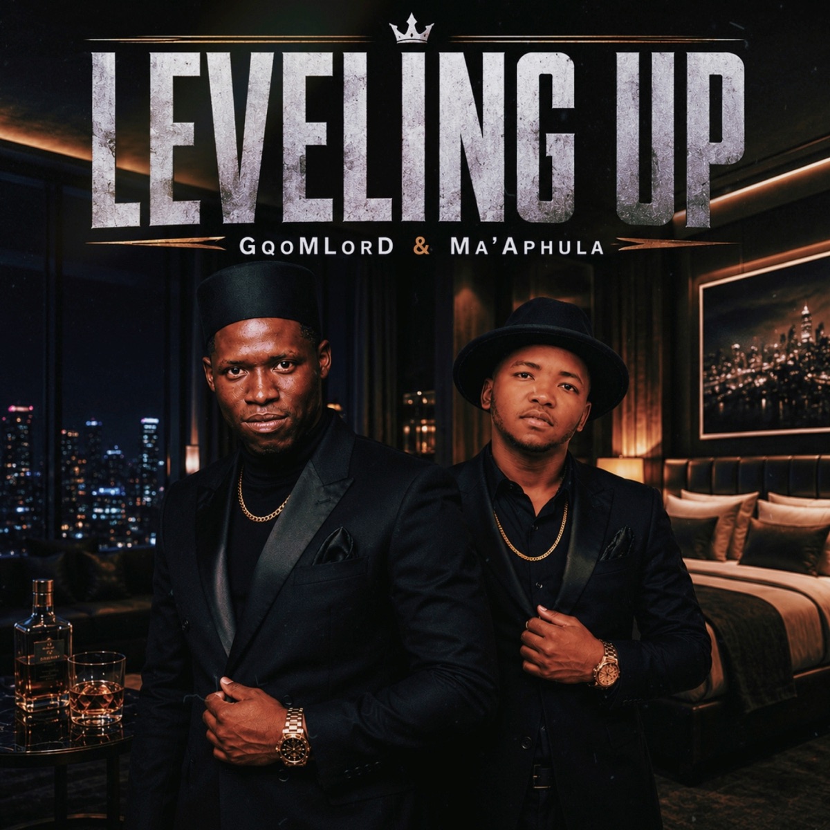 Leveling Up - Single by GqoMLorD & Ma’Aphula album cover