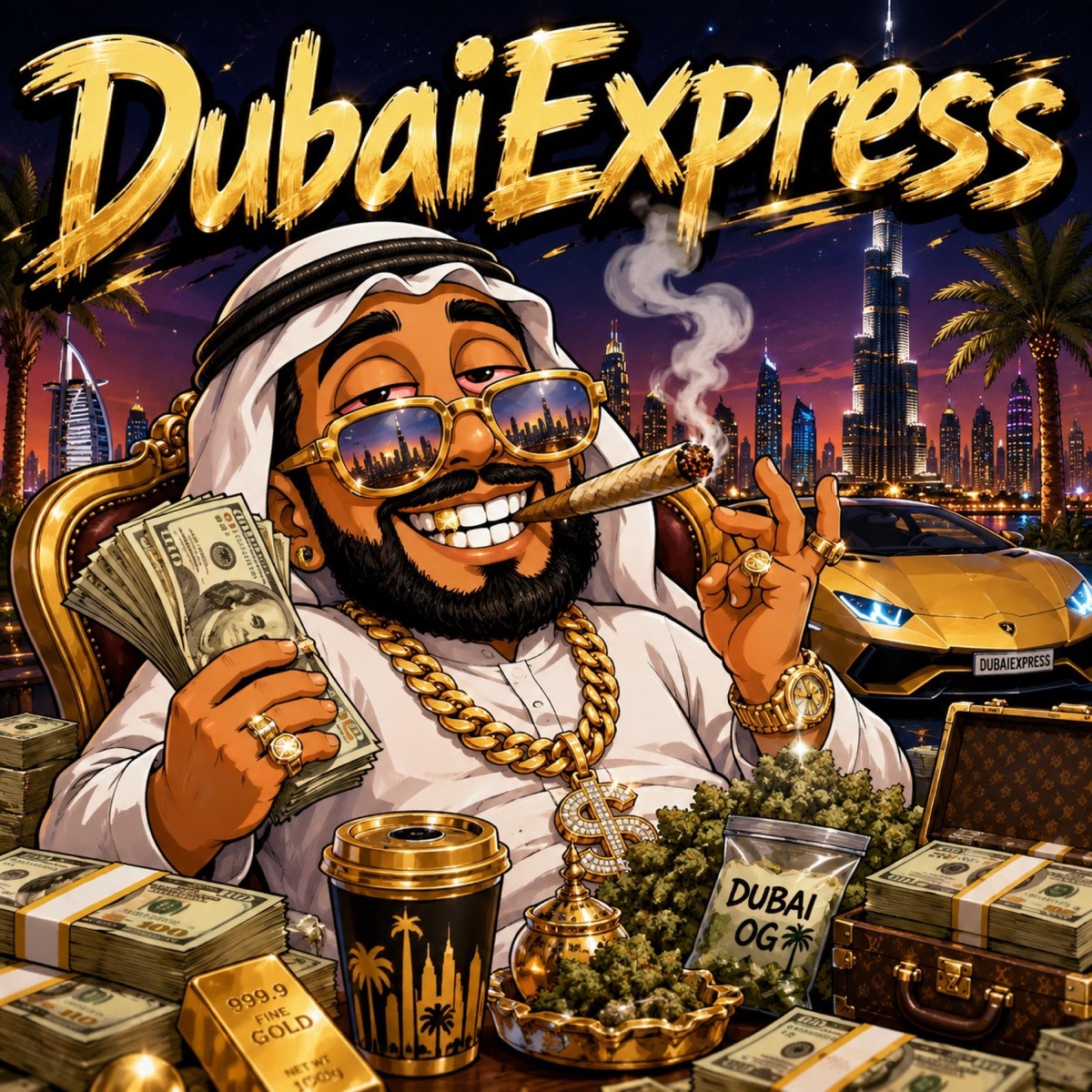 DUBAIEXPRESS (feat. Mucha) - Single by DerBreezy album cover