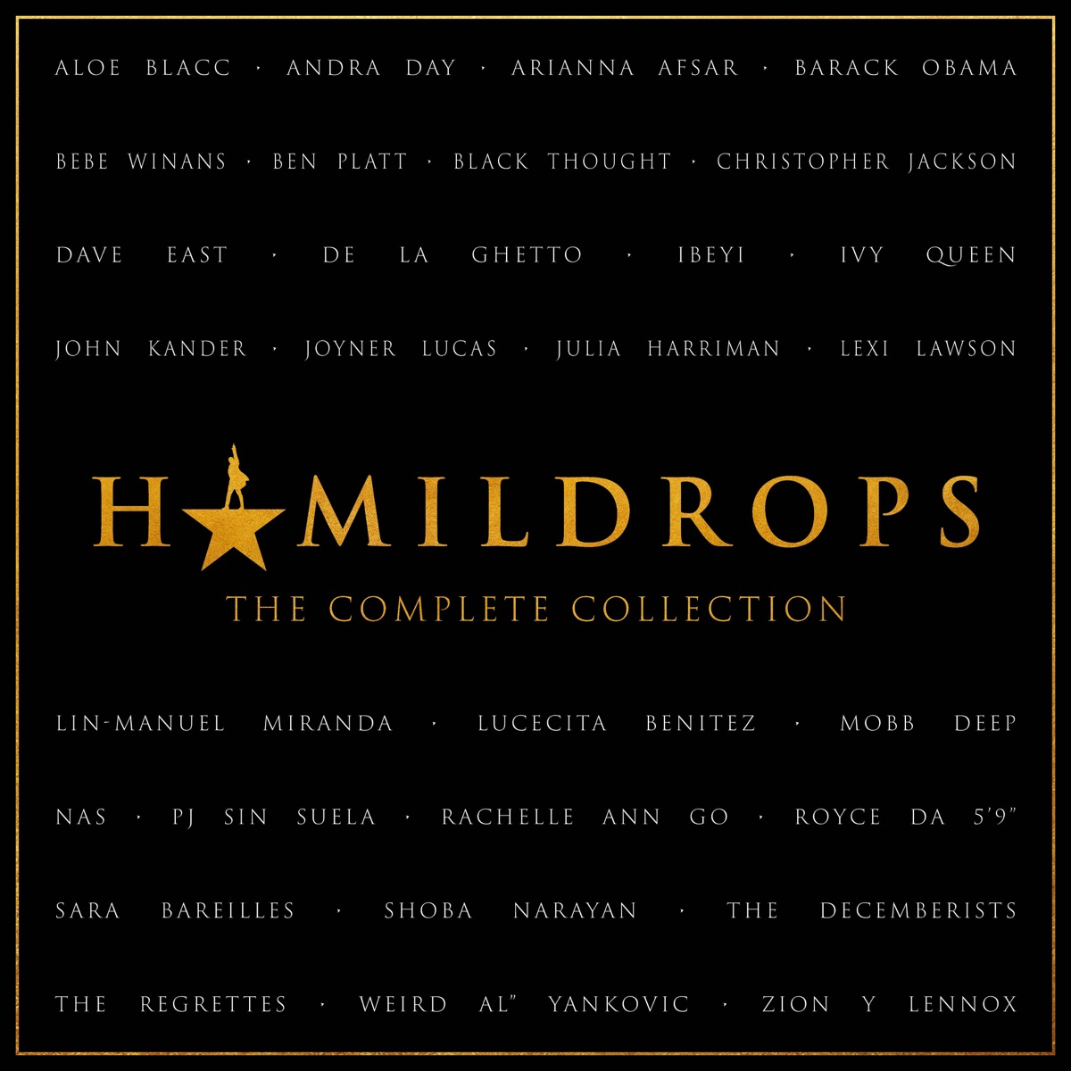 Hamildrops: The Complete Collection by Lin-Manuel Miranda album cover artwork