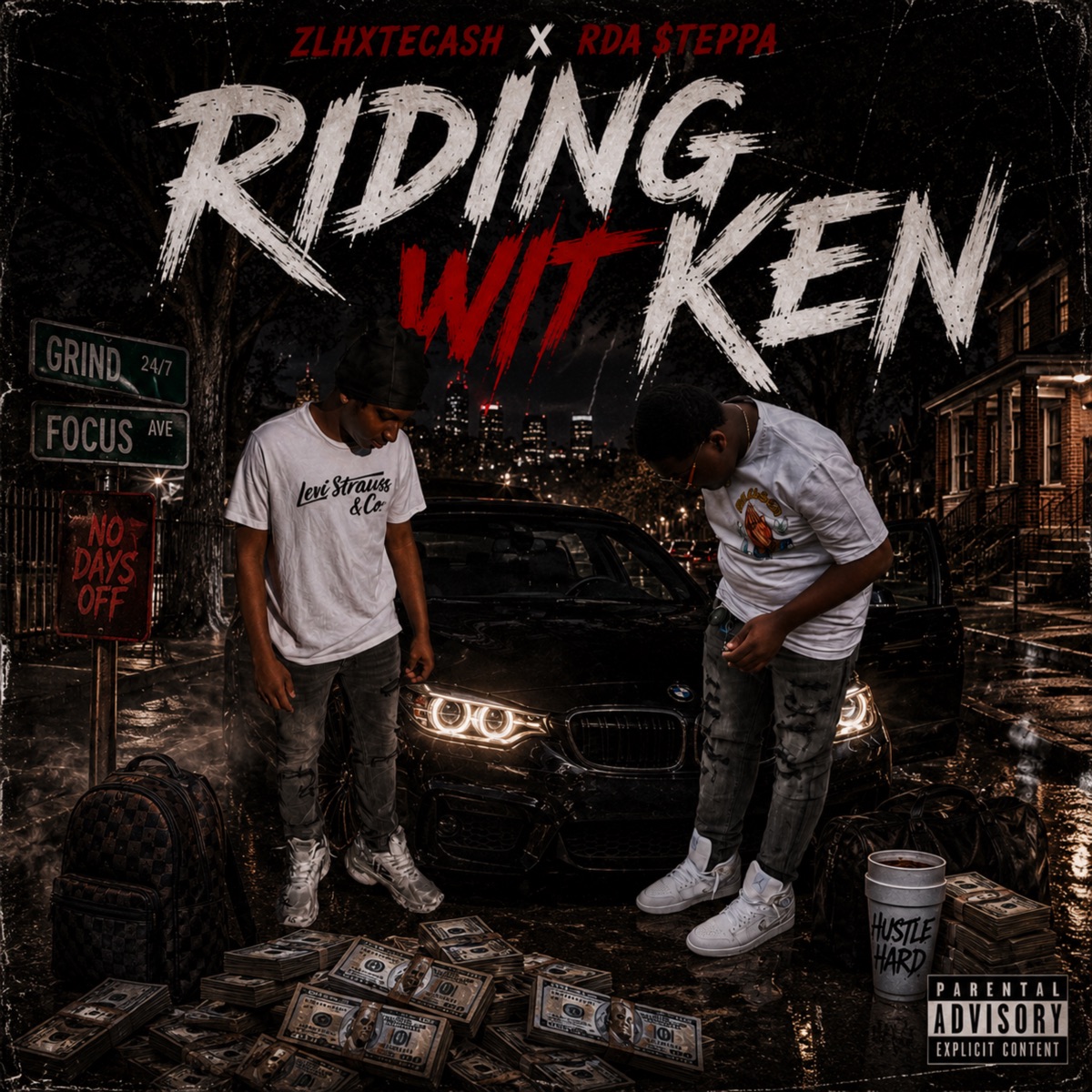 Riding Wit Ken (feat. RDA$teppa) - Single by zlhxtecash album cover