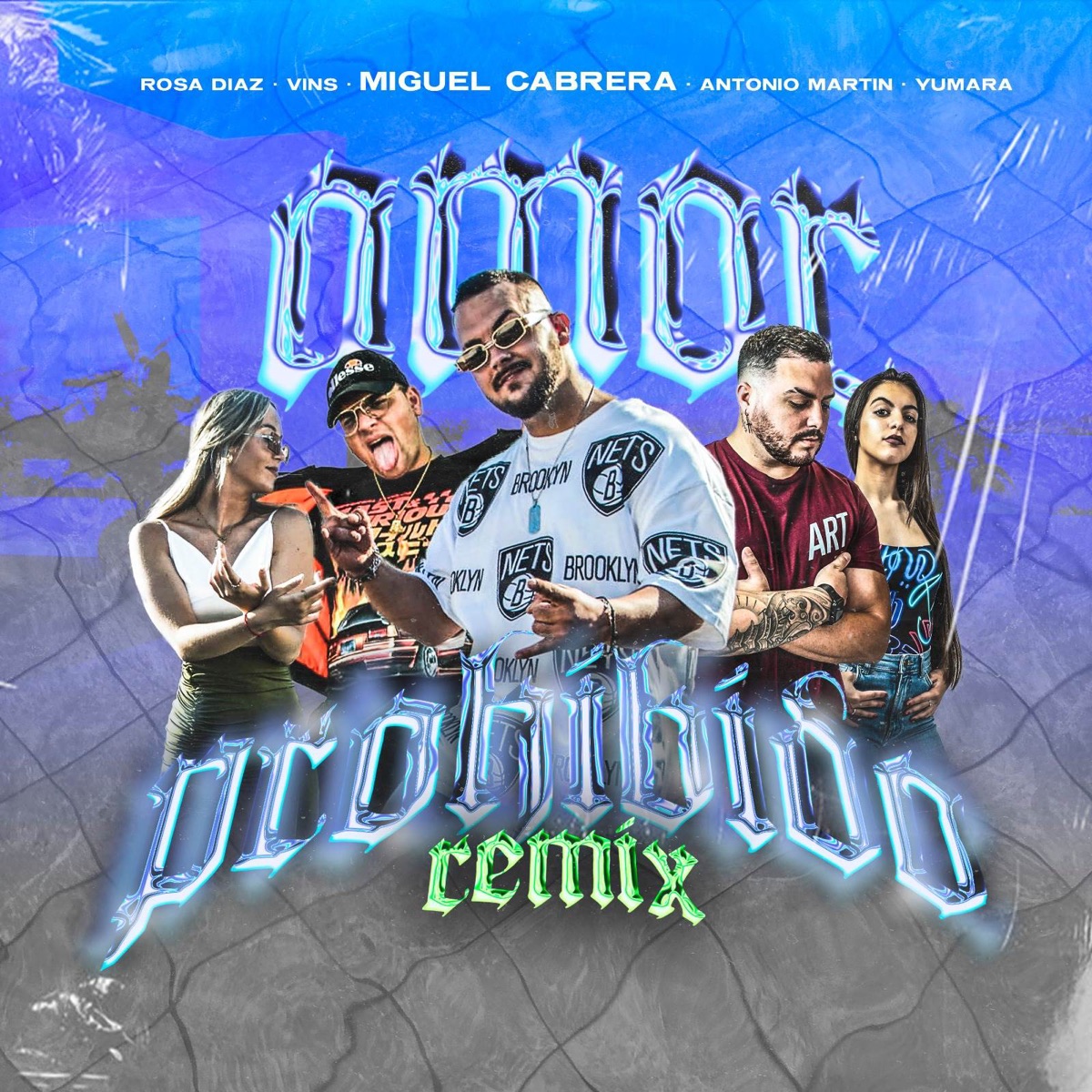 Amor Prohibido (Remix) [feat. Rosa Diaz, Jart & Yumara] - Single by Miguel Cabrera, Vins & Antonio Martín album cover