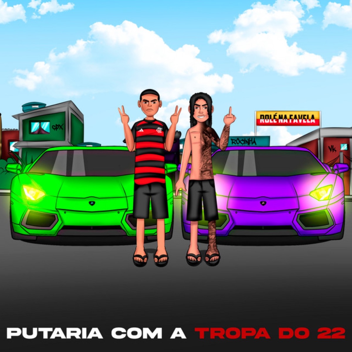 Putaria Com a Tropa do 22 - Single by Dj Lc da Roça, mc pl alves & MC Myres album cover